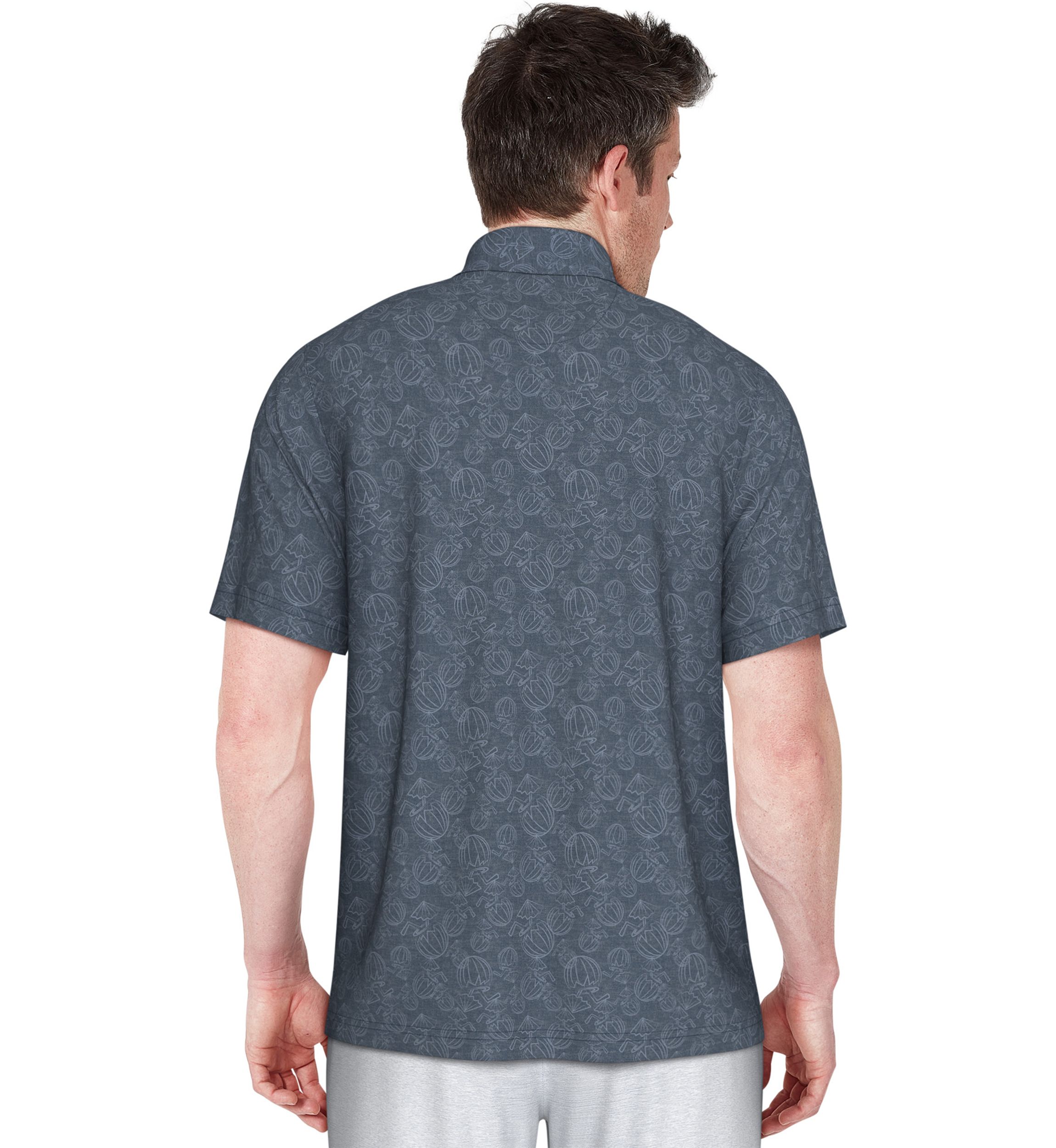 Mens Short Sleeve Coconut Water Polo Shirt
