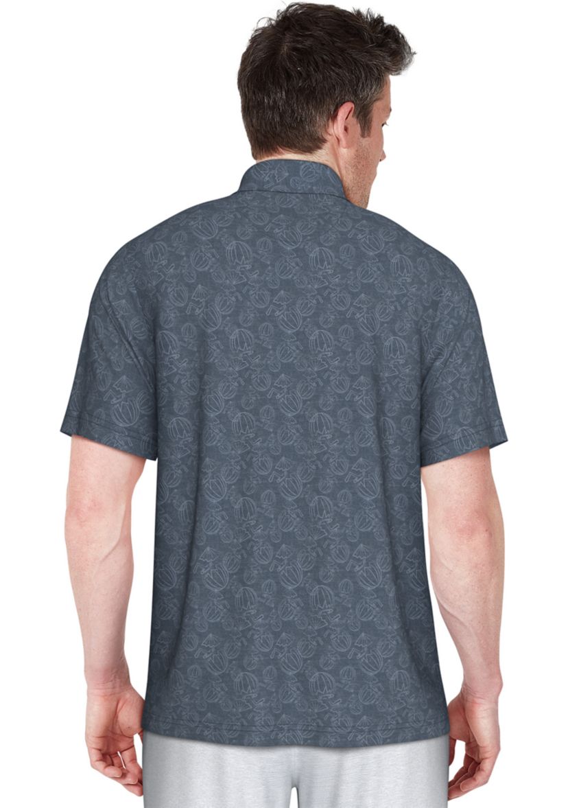 Mens Short Sleeve Coconut Water Polo Shirt