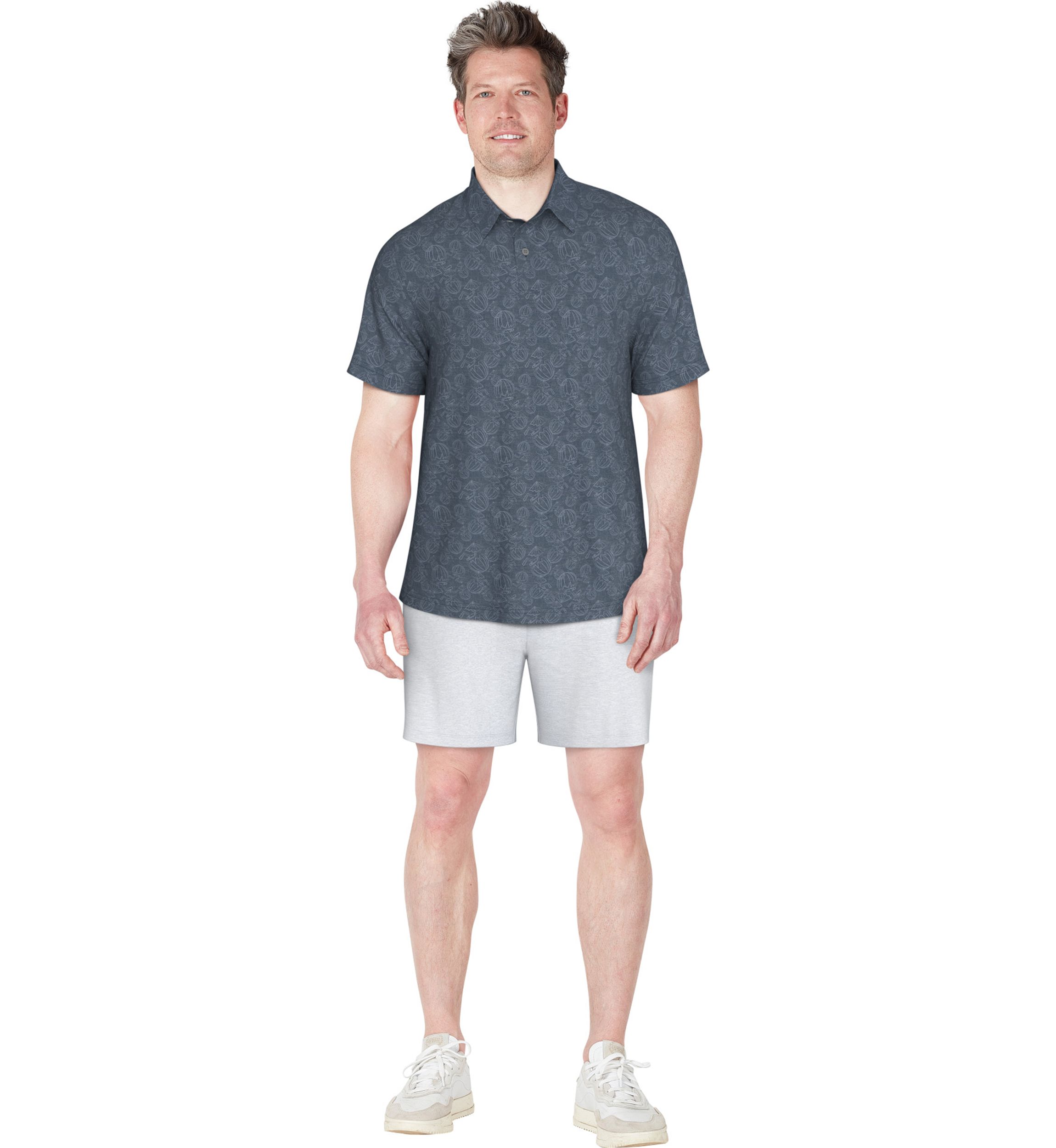 Mens Short Sleeve Coconut Water Polo Shirt