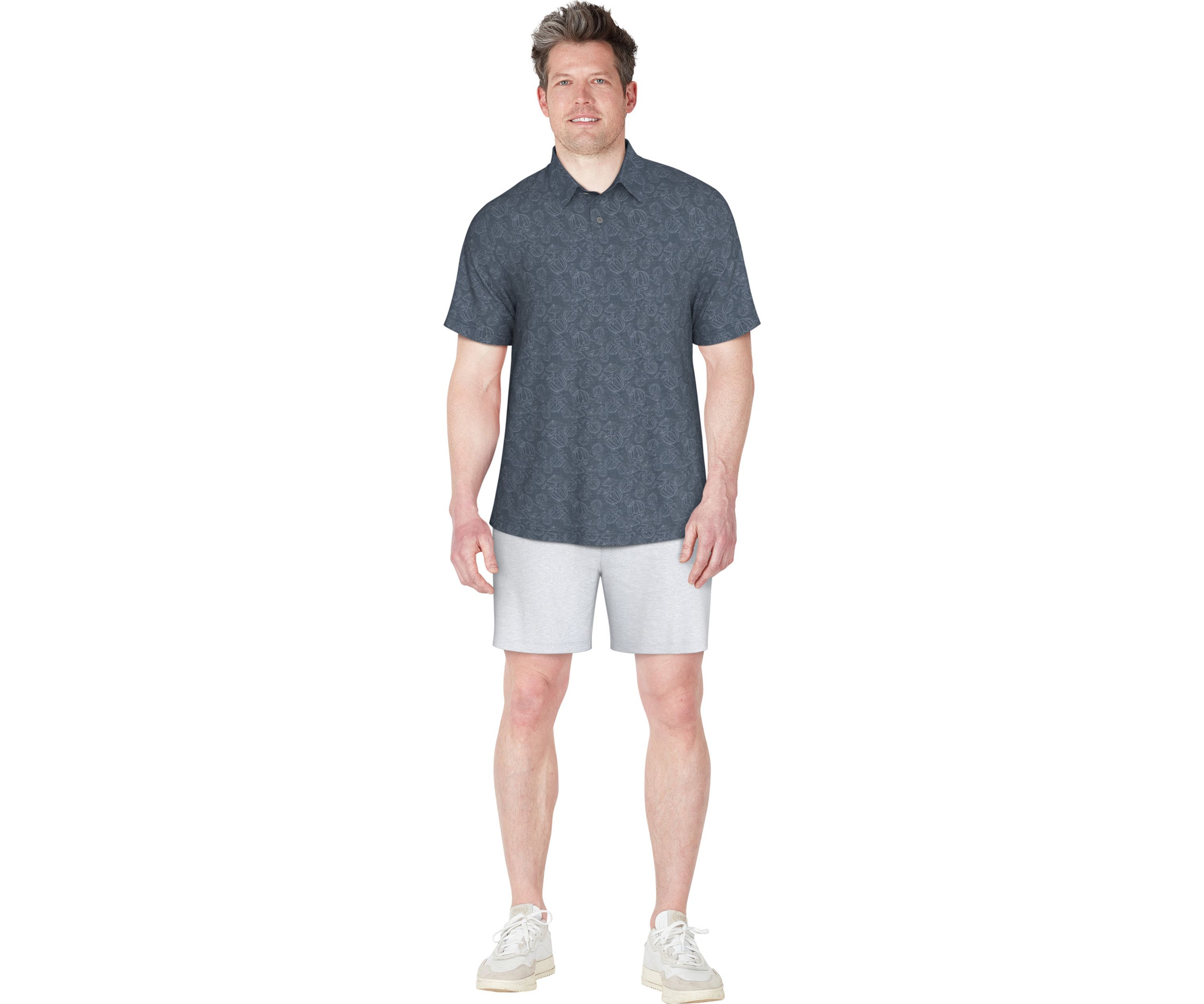Mens Short Sleeve Coconut Water Polo Shirt
