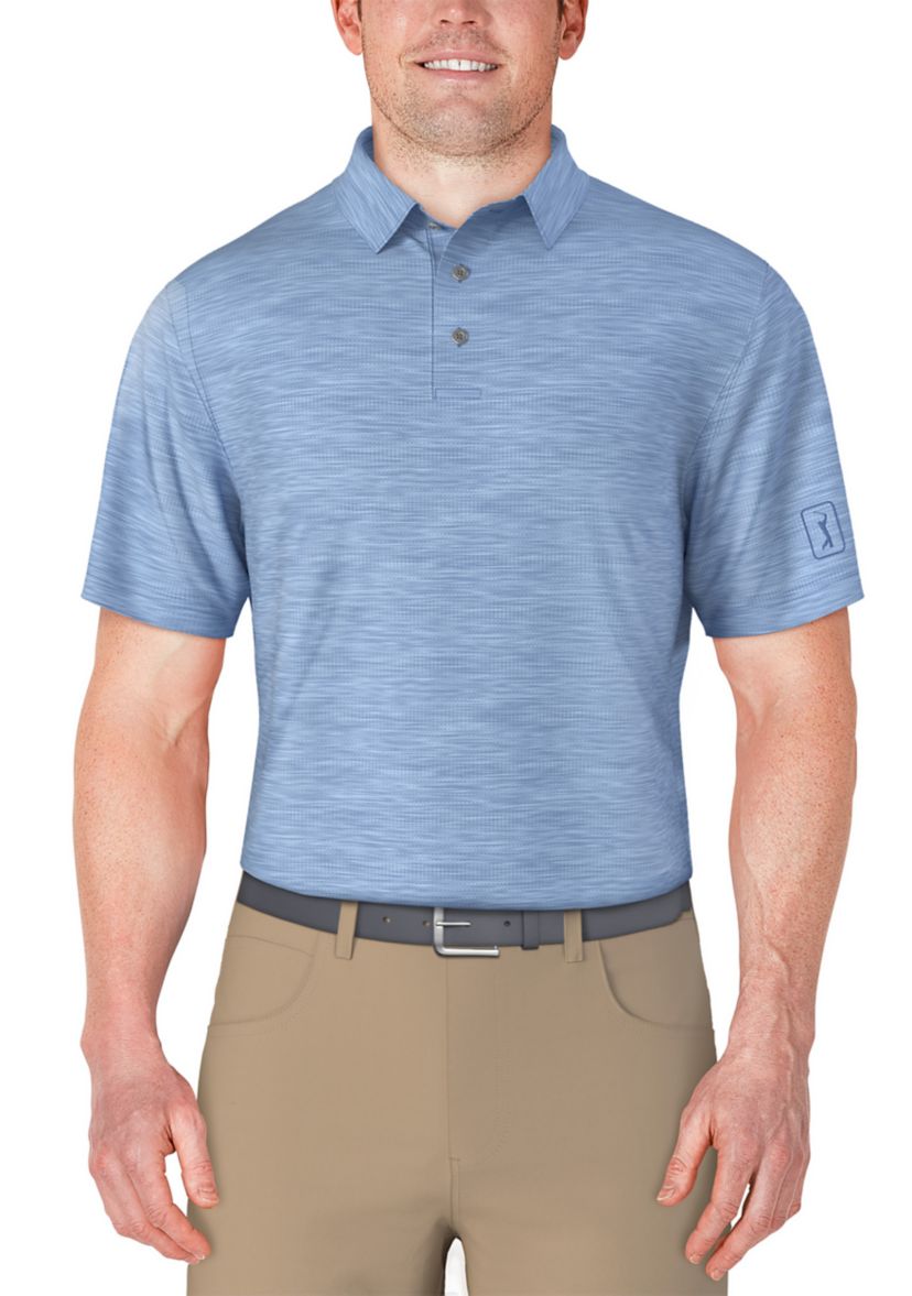 Mens Airflux Jaspe Short Sleeve Golf Polo Shirt