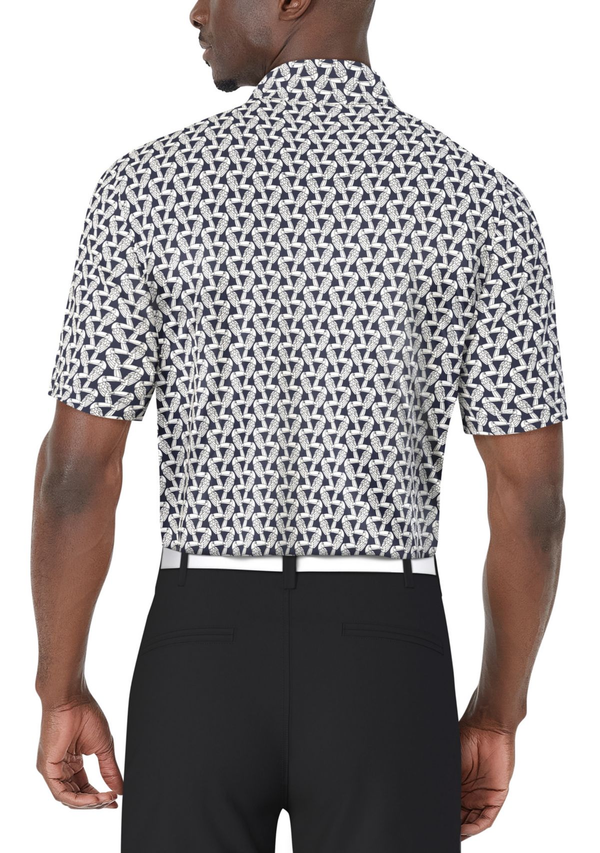 Mens Toucan Print Short Sleeve Golf Polo Shirt