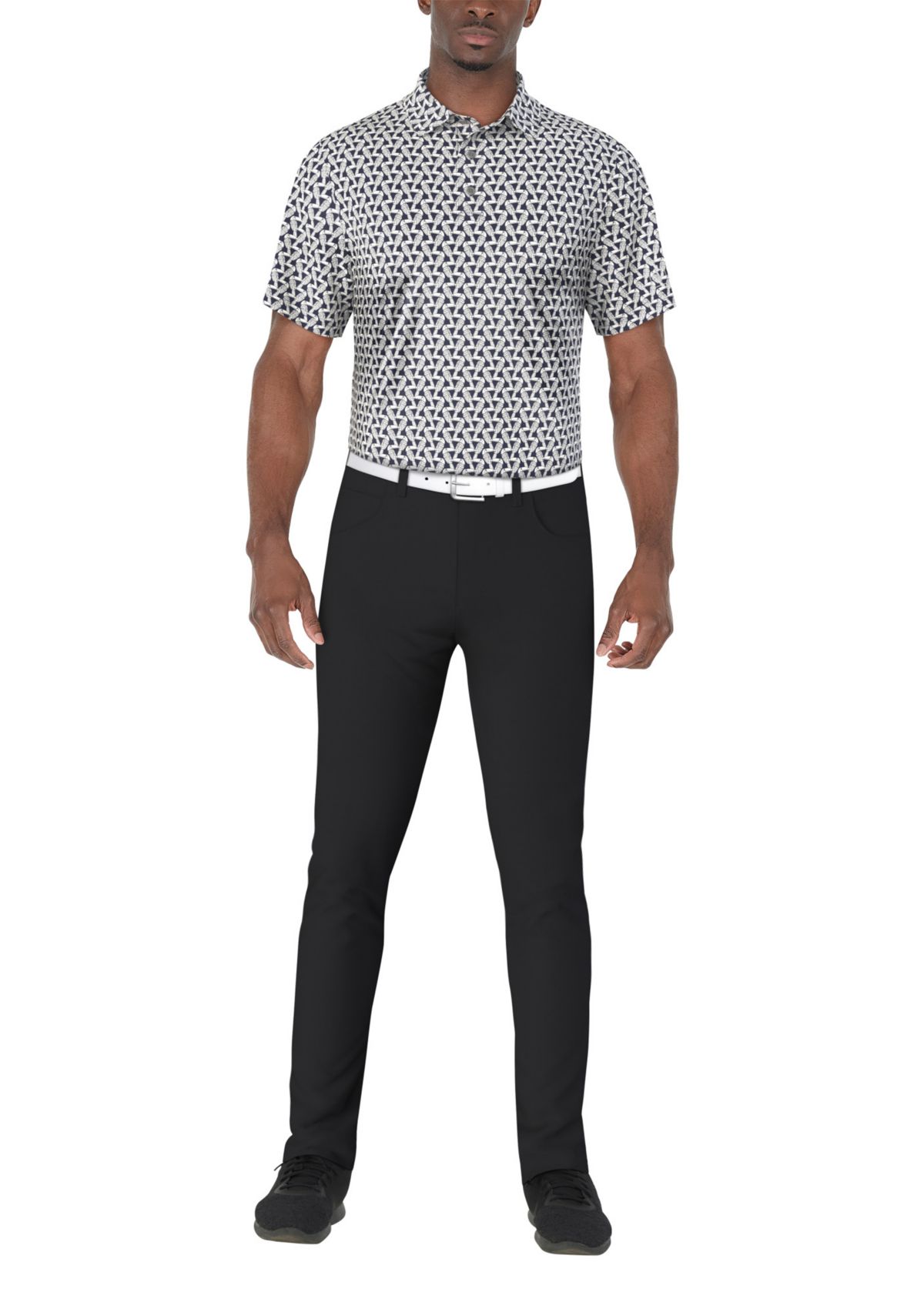 Mens Toucan Print Short Sleeve Golf Polo Shirt