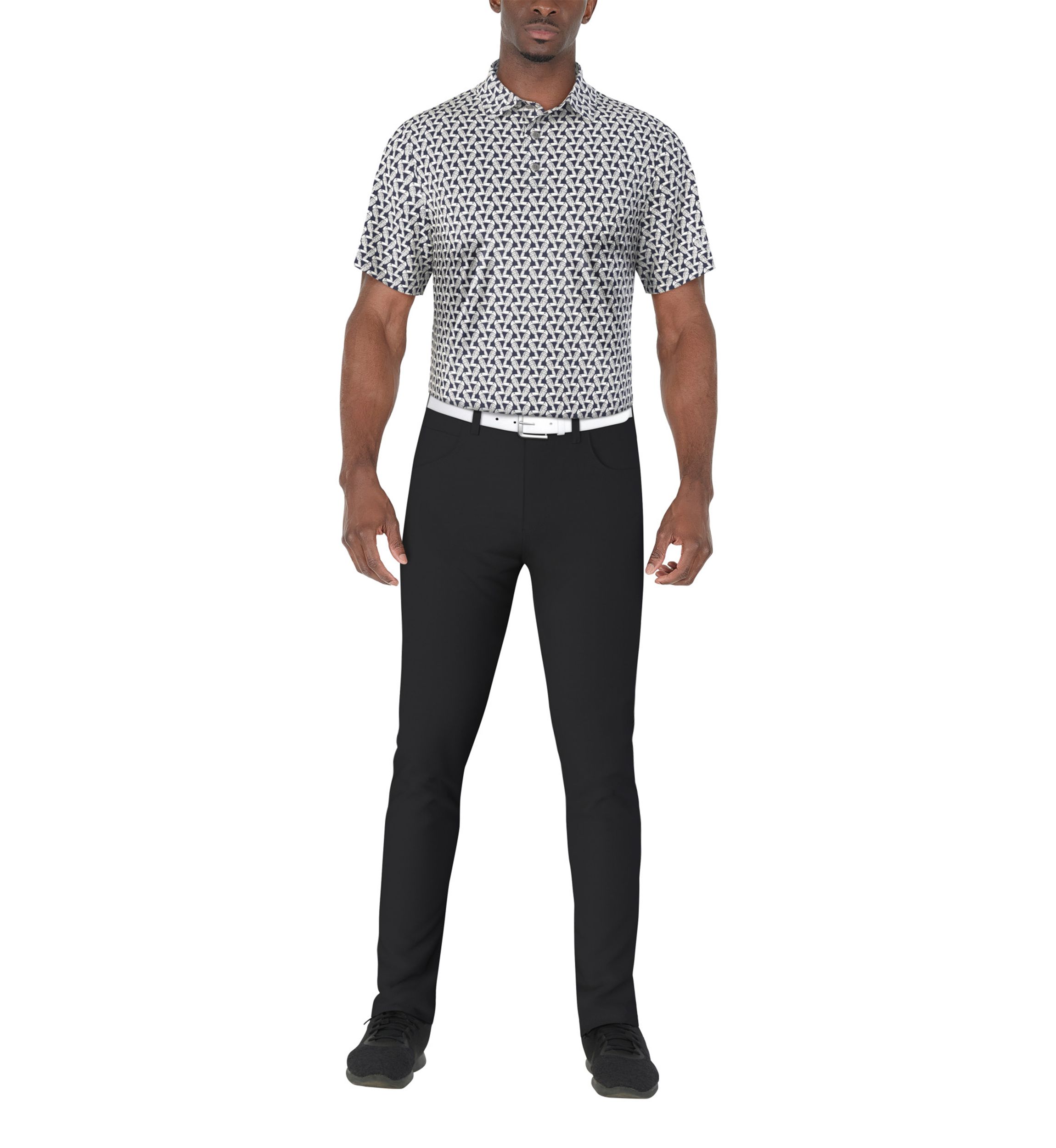 Mens Toucan Print Short Sleeve Golf Polo Shirt