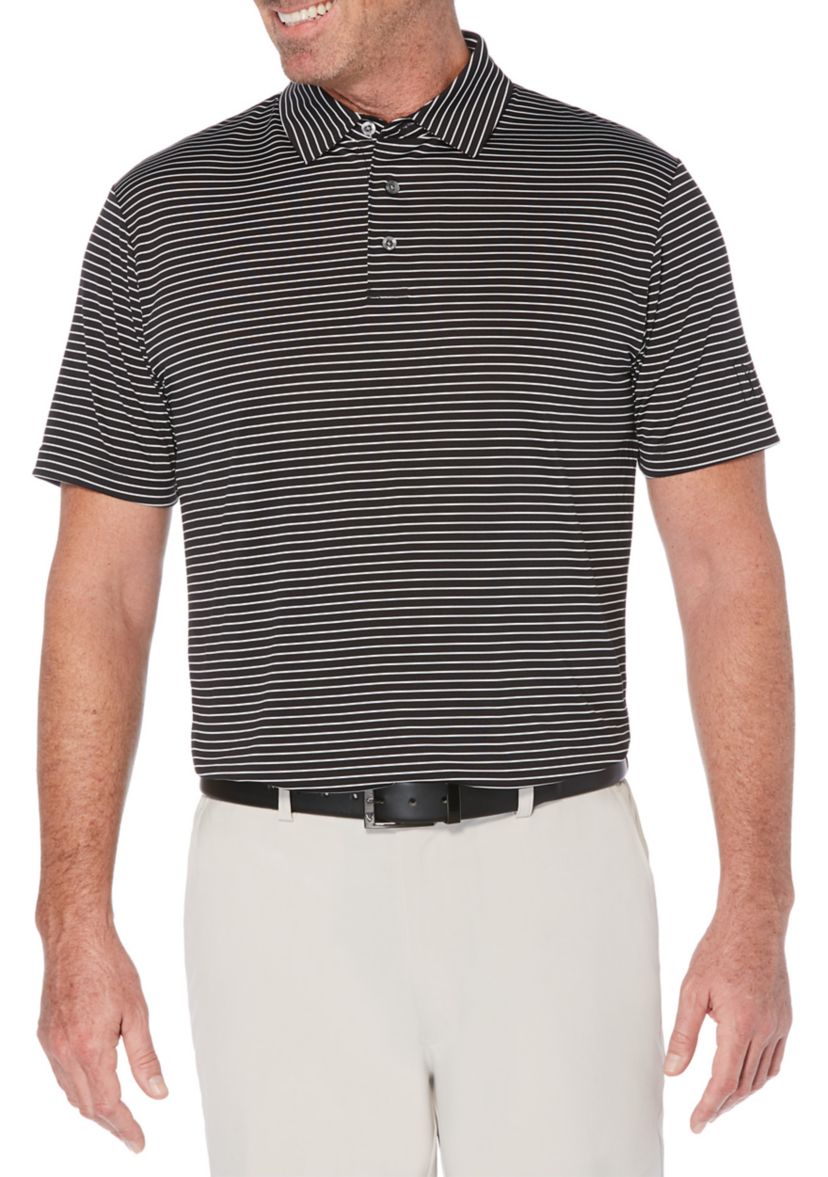 Mens Feeder Stripe Golf Polo Shirt