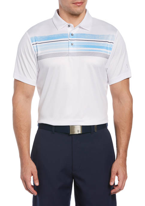 PGA TOUR Blocked Stripe Polo Shirt