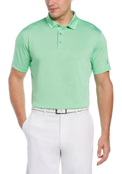 PGA TOUR Short Sleeve Striped Polo Shirt