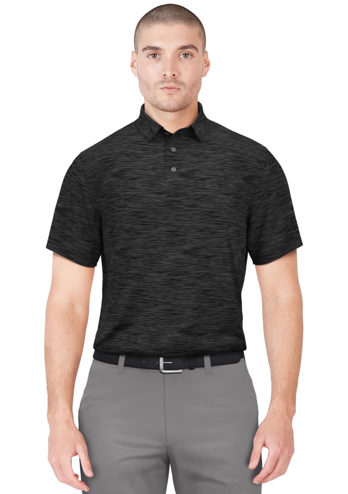 Mens AirFlux™ Jaspe Cotton Golf Polo Shirt