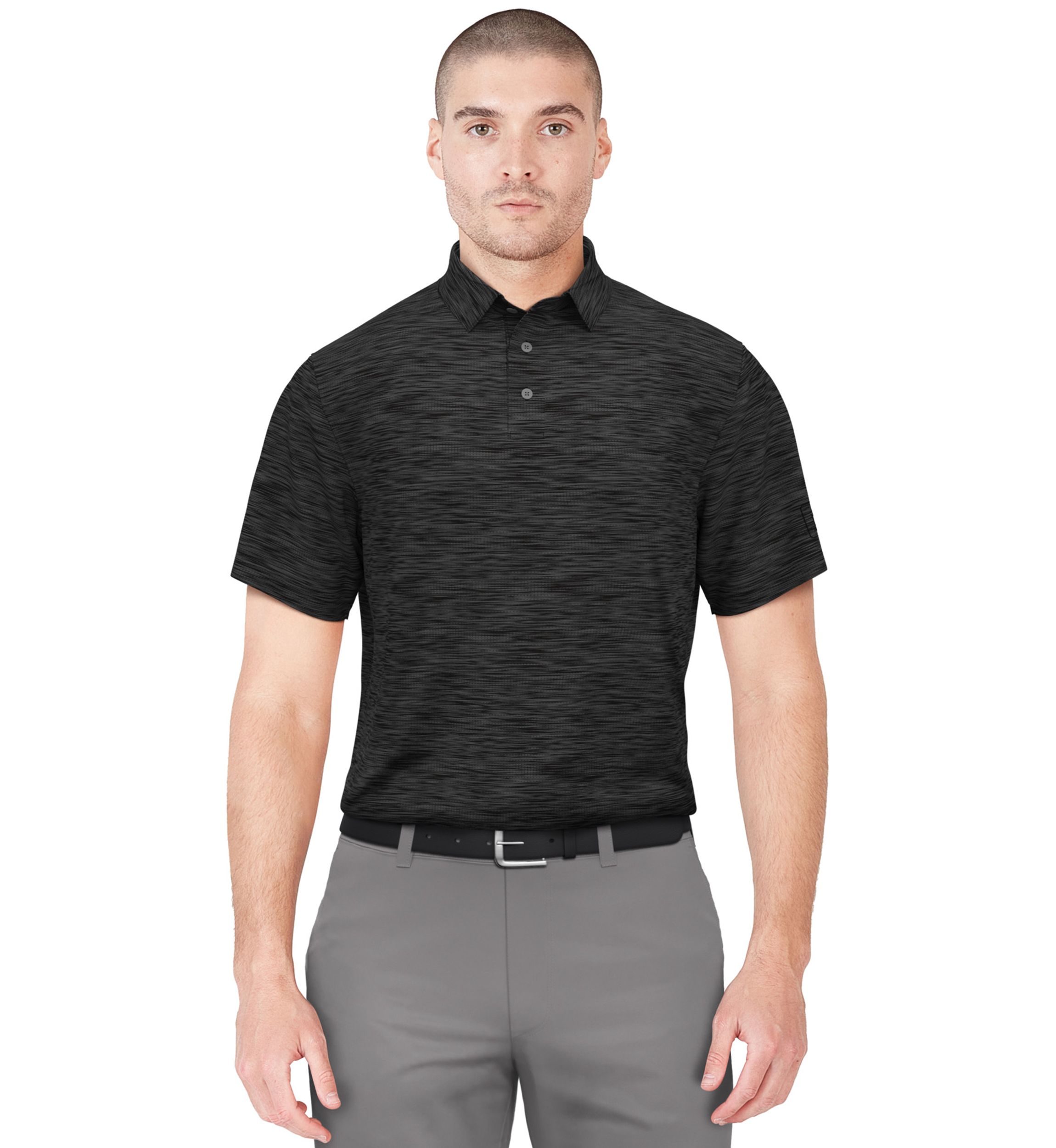 Mens AirFlux™ Jaspe Cotton Golf Polo Shirt