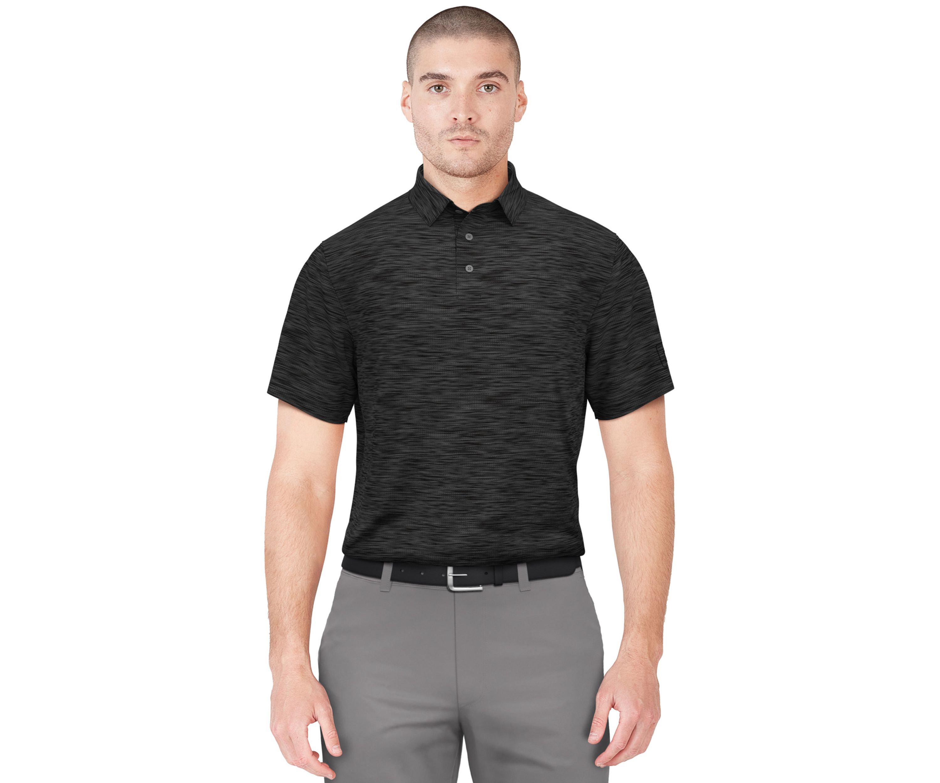 Mens AirFlux™ Jaspe Cotton Golf Polo Shirt