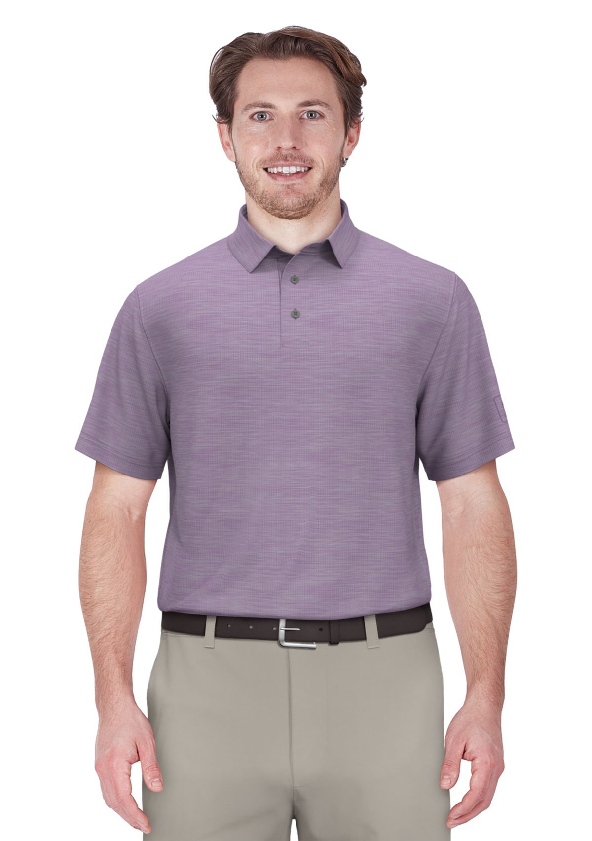 Mens AirFlux™ Jaspe Cotton Golf Polo Shirt