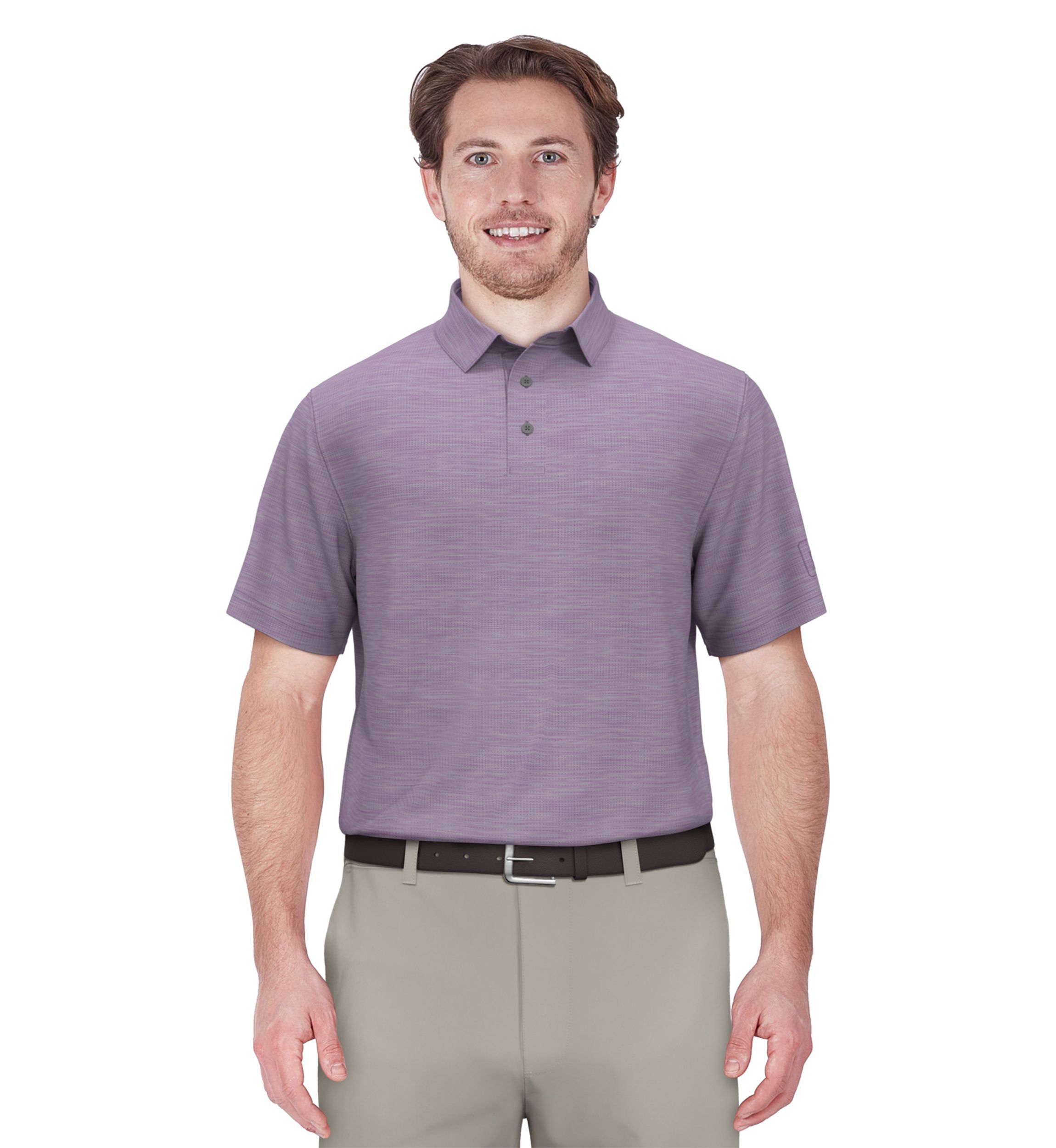 Mens AirFlux™ Jaspe Cotton Golf Polo Shirt