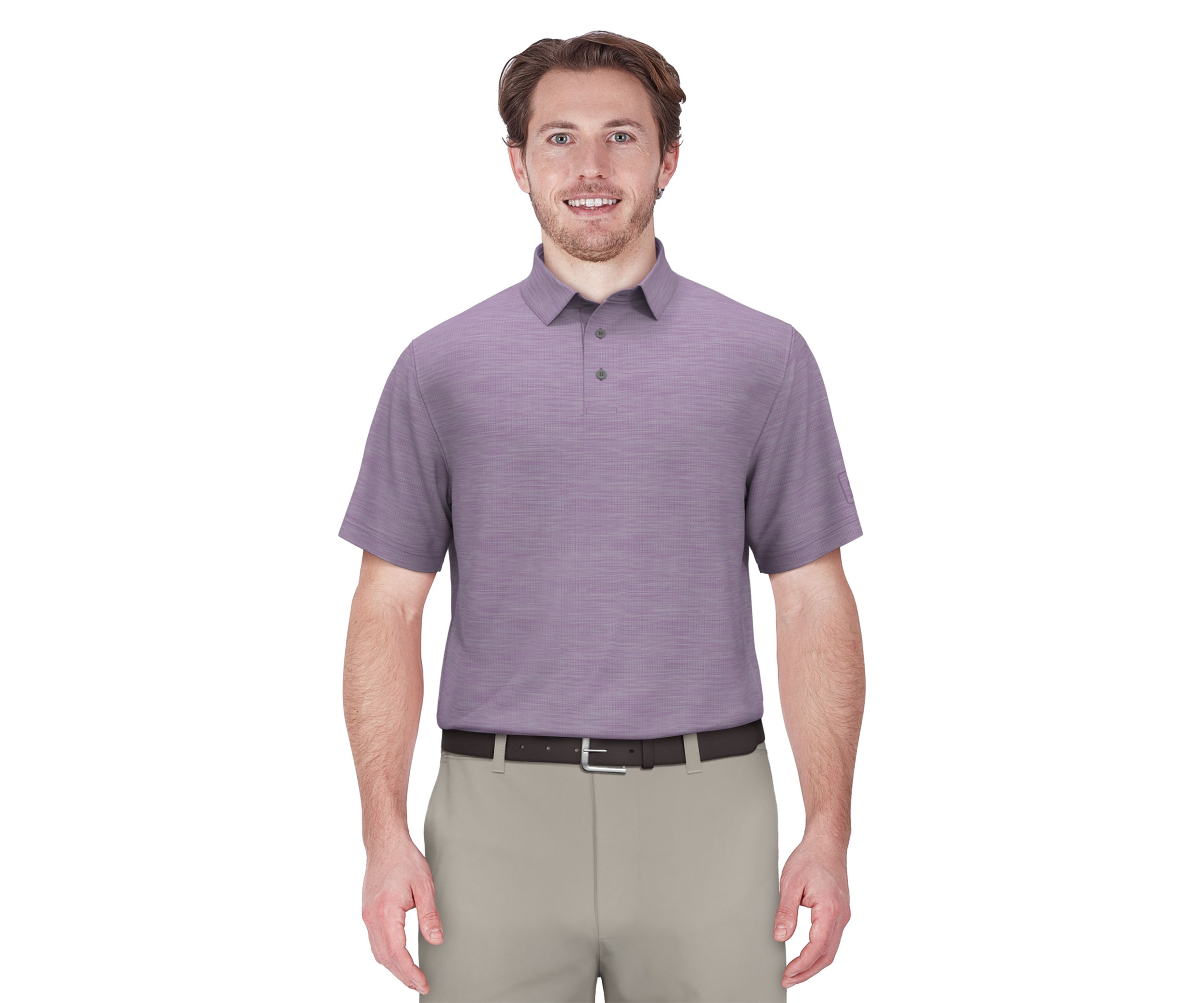 Mens AirFlux™ Jaspe Cotton Golf Polo Shirt