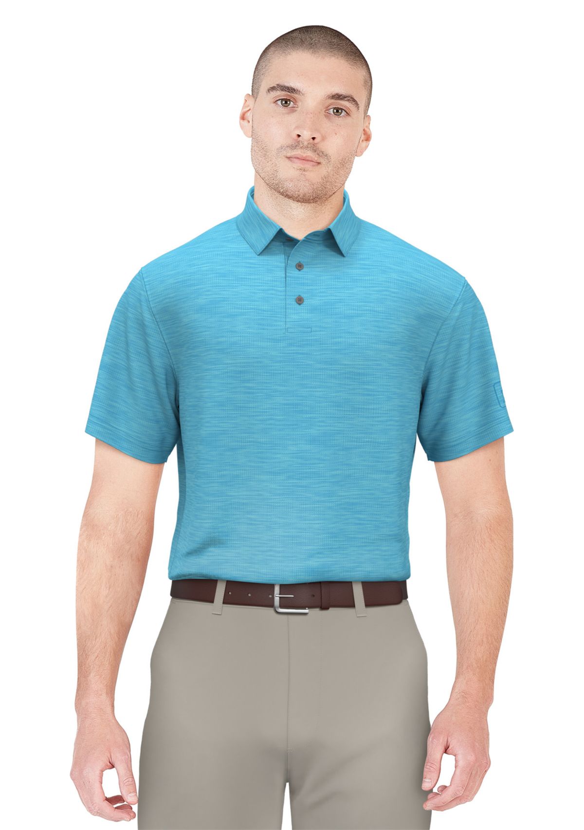 Mens AirFlux™ Jaspe Cotton Golf Polo Shirt