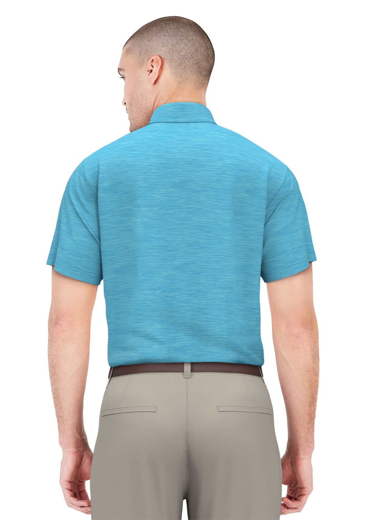 Mens AirFlux™ Jaspe Cotton Golf Polo Shirt