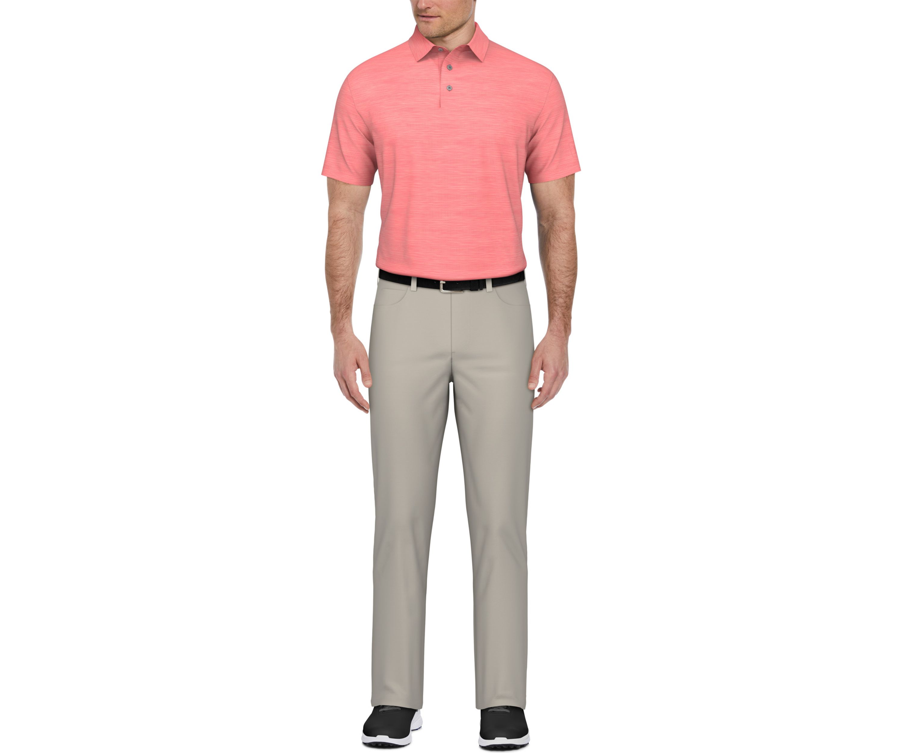 Short Sleeve Jasper Airflux Polo Shirt with Self Collar 