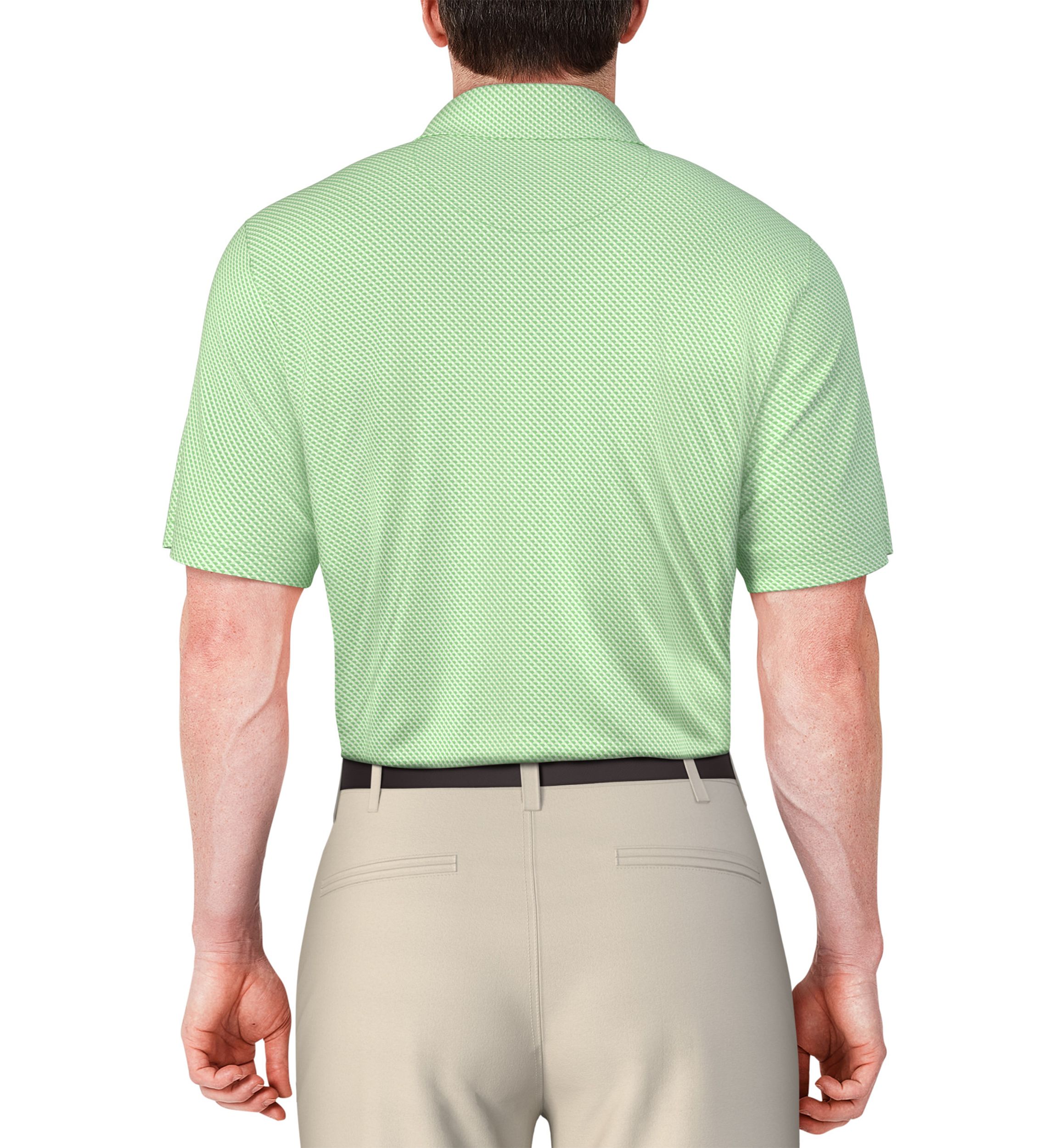 Mens Micro Geo Printed Polo Shirt