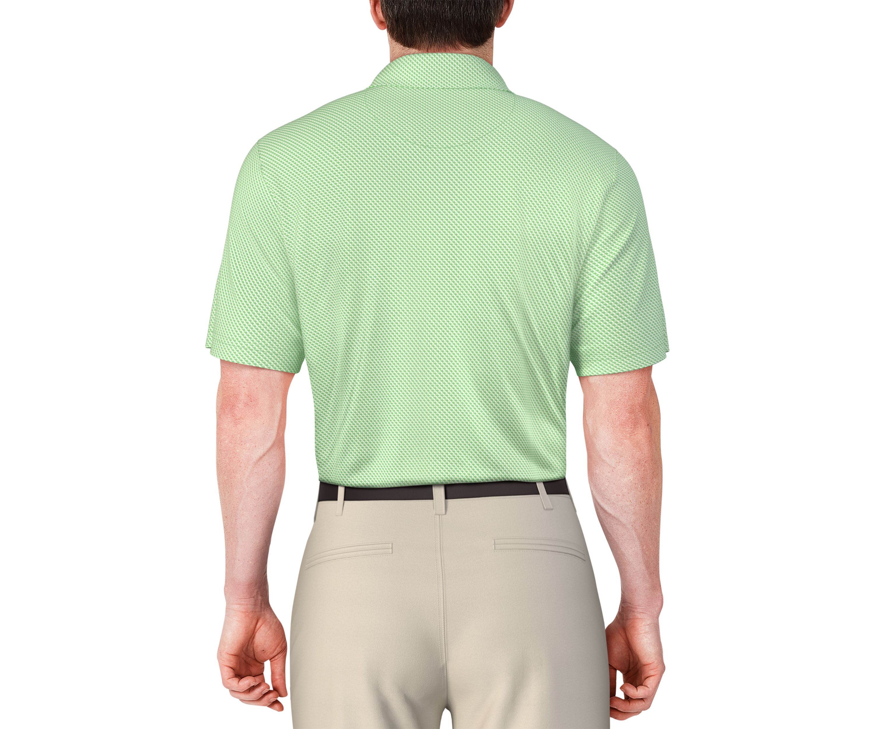 Mens Micro Geo Printed Polo Shirt
