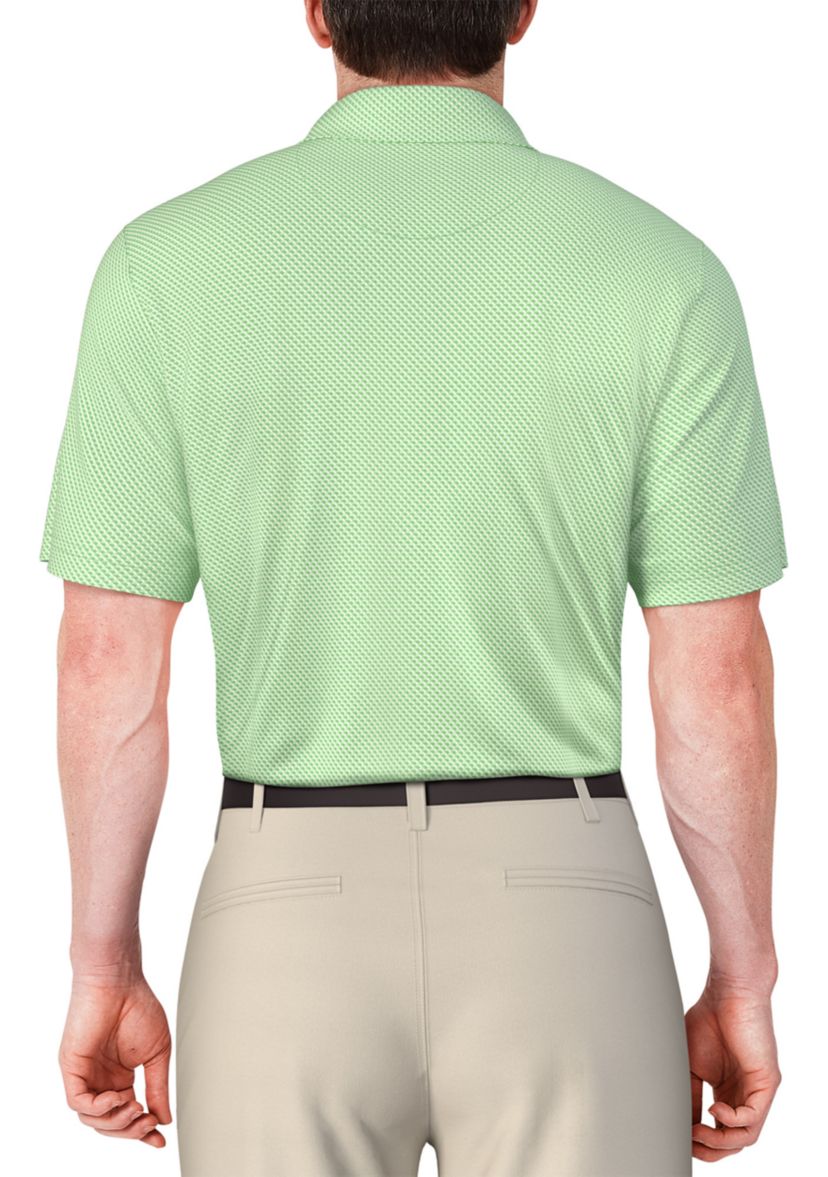Mens Micro Geo Printed Polo Shirt