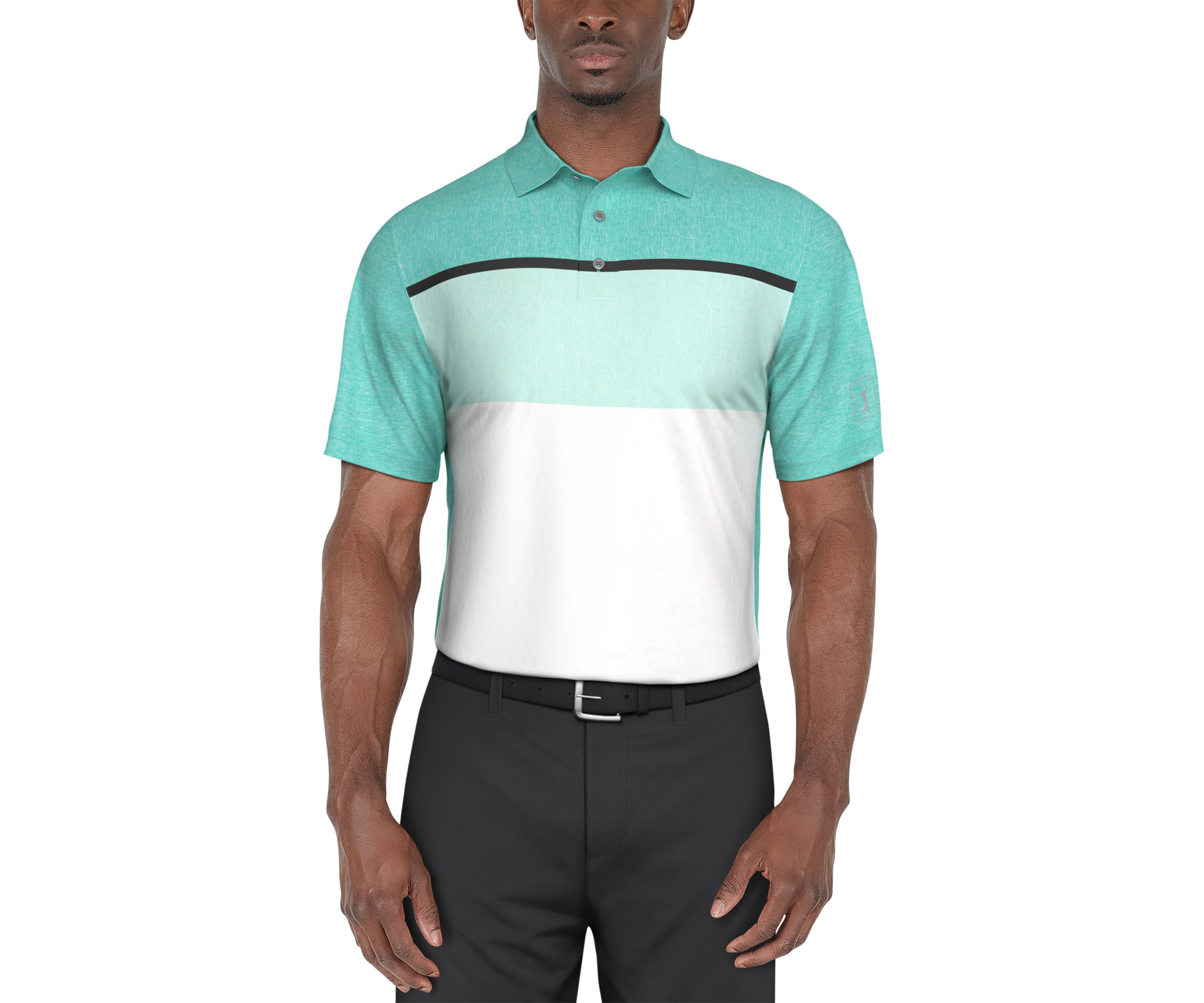 Color Block Short Sleeve Golf Polo Shirt