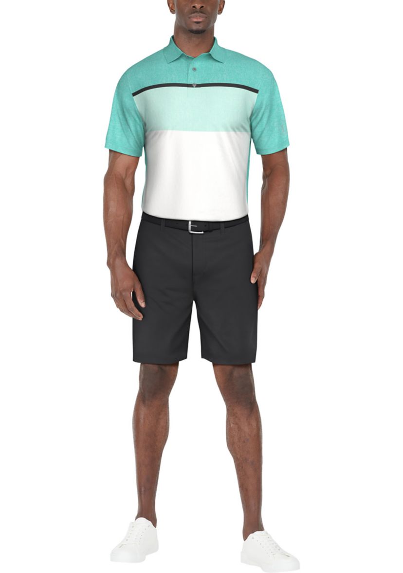 Color Block Short Sleeve Golf Polo Shirt