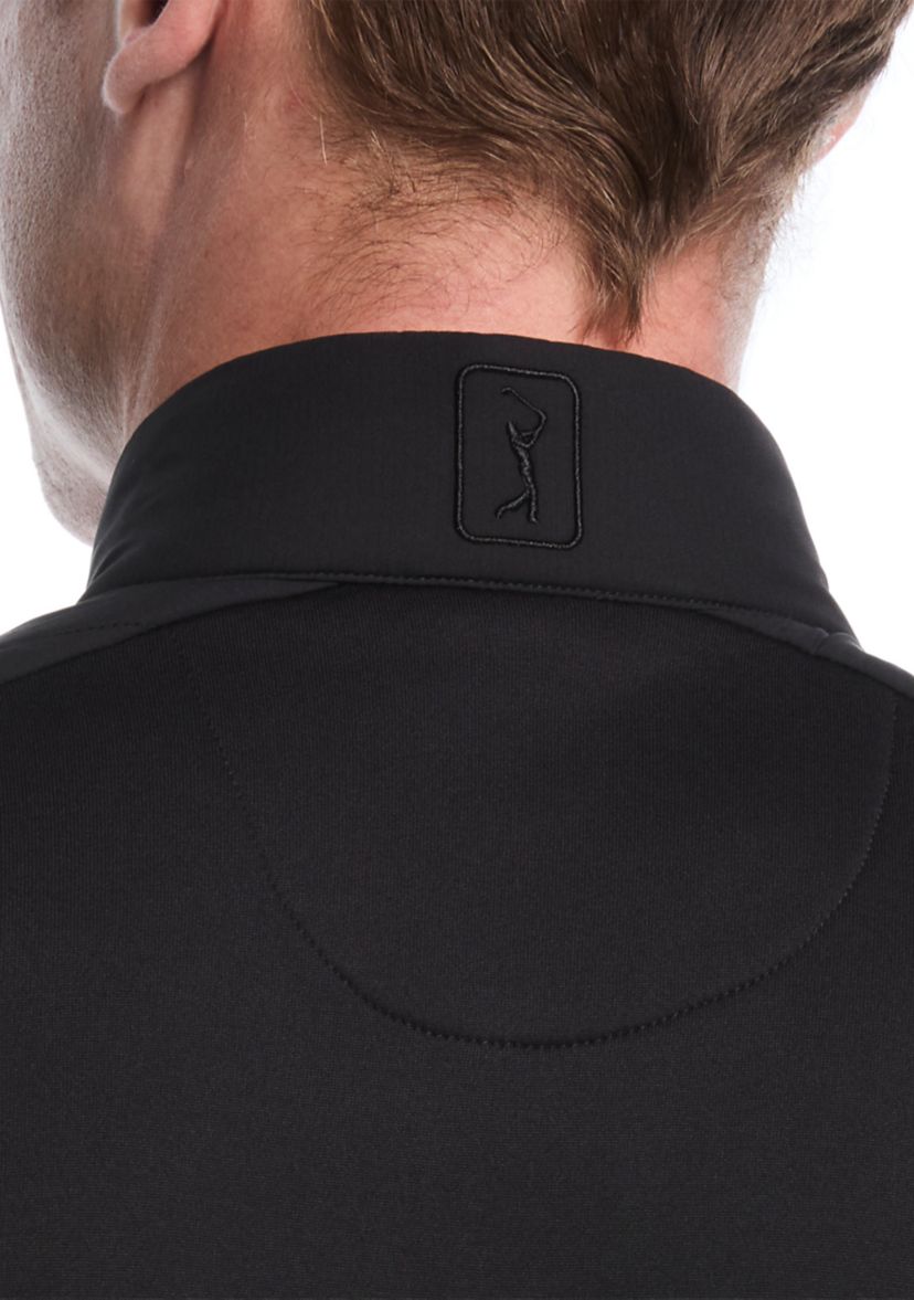 Mens Full Zip Fiber-Fill Long Sleeve Golf Jacket