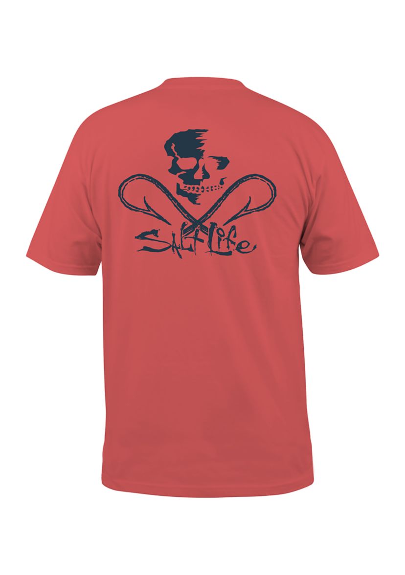 Big & Tall Skull and Hooks Graphic T-Shirt 