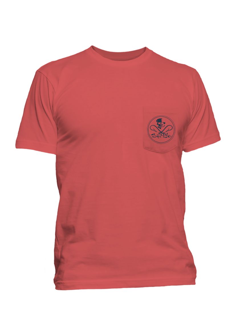 Big & Tall Skull and Hooks Graphic T-Shirt 