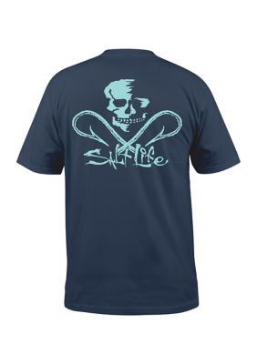 Salt Life Men's Skull and Hook Short Sleeve Graphic T-Shirt