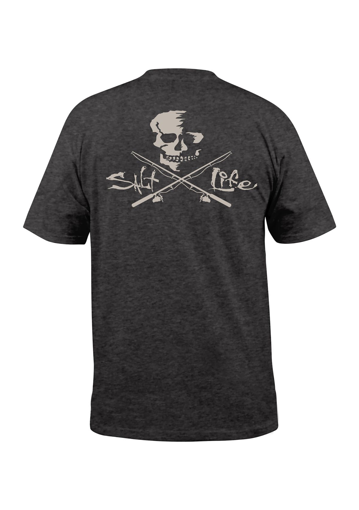 Big & Tall Skull and Poles Short Sleeve Shirt