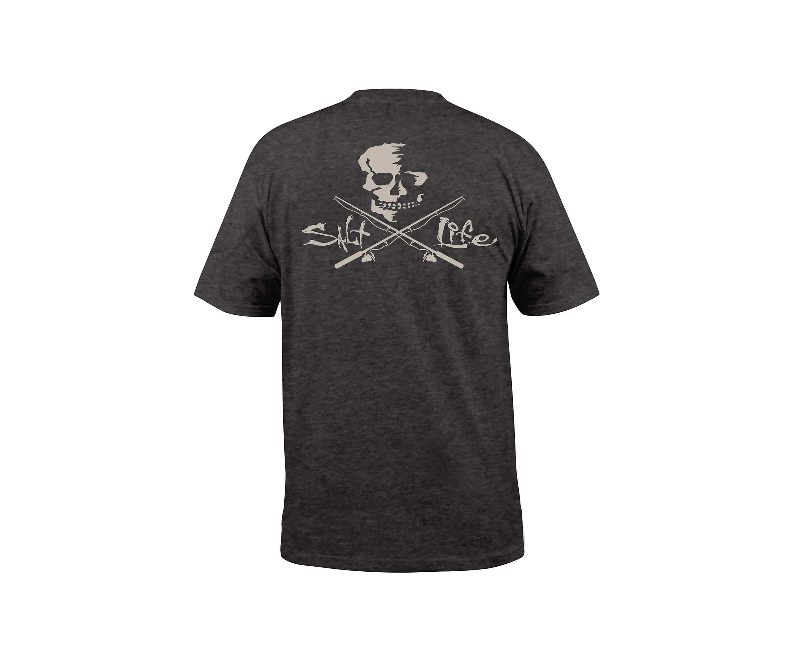 Big & Tall Skull and Poles Short Sleeve Shirt