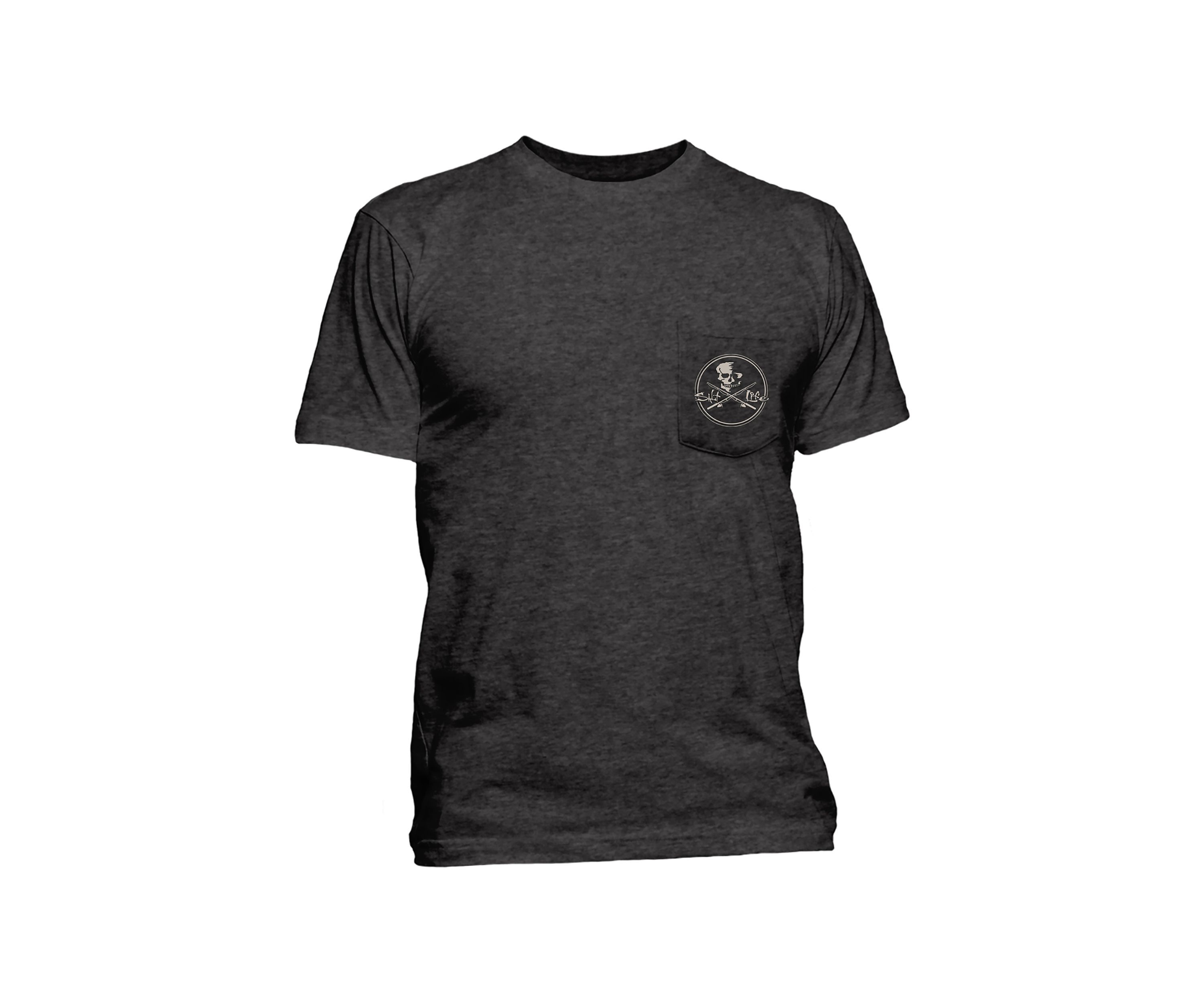 Big & Tall Skull and Poles Short Sleeve Shirt