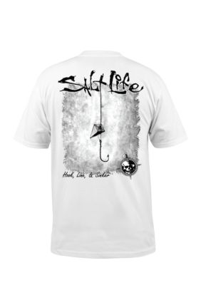 Salt Life Hook Line and Sinker Fade Short Sleeve Graphic Tee | belk