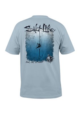 Salt Life Hook Line and Sinker Long Sleeve Pocket Tee | belk