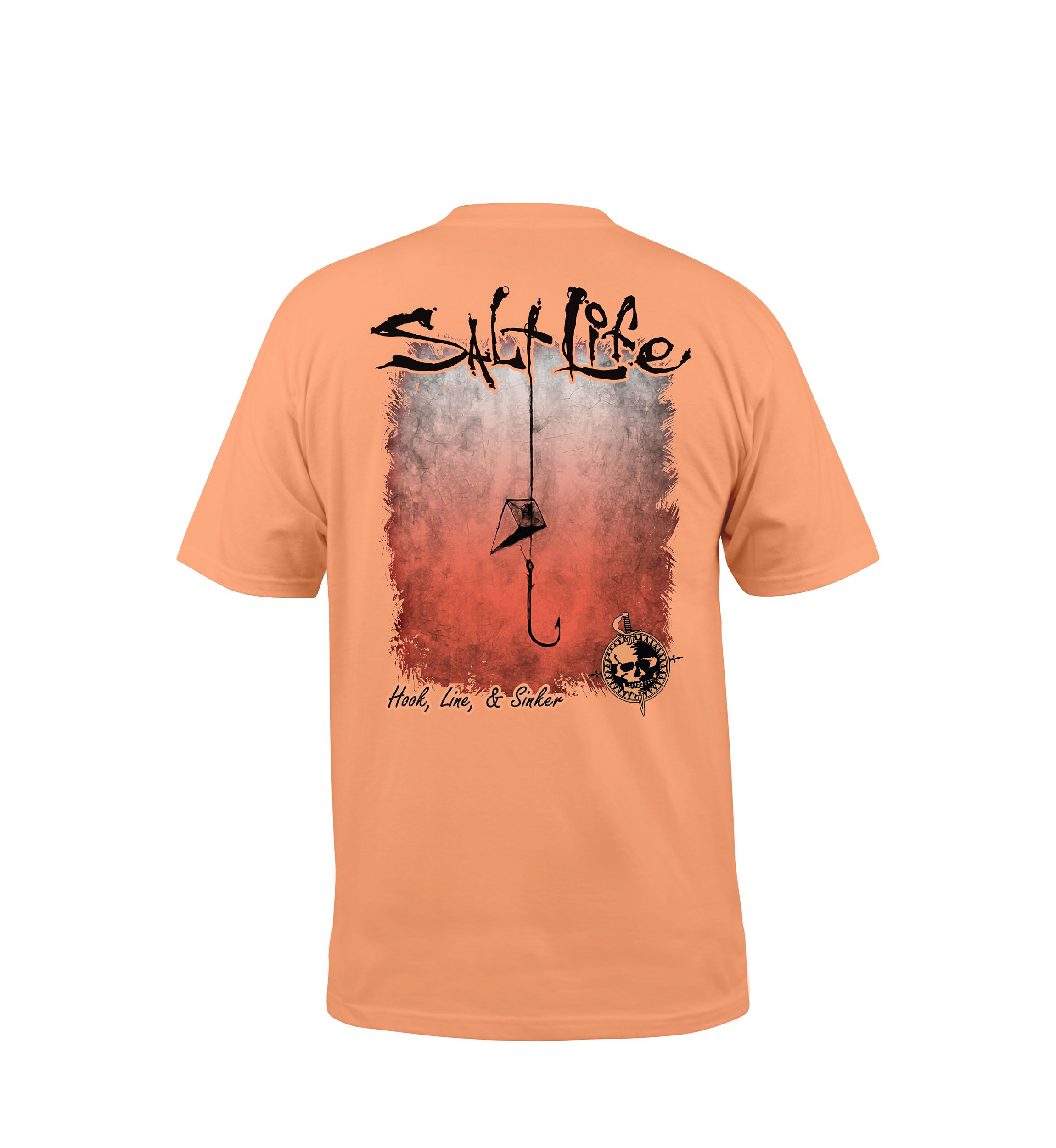 Hook Line and Sinker Fade Short Sleeve Graphic Tee