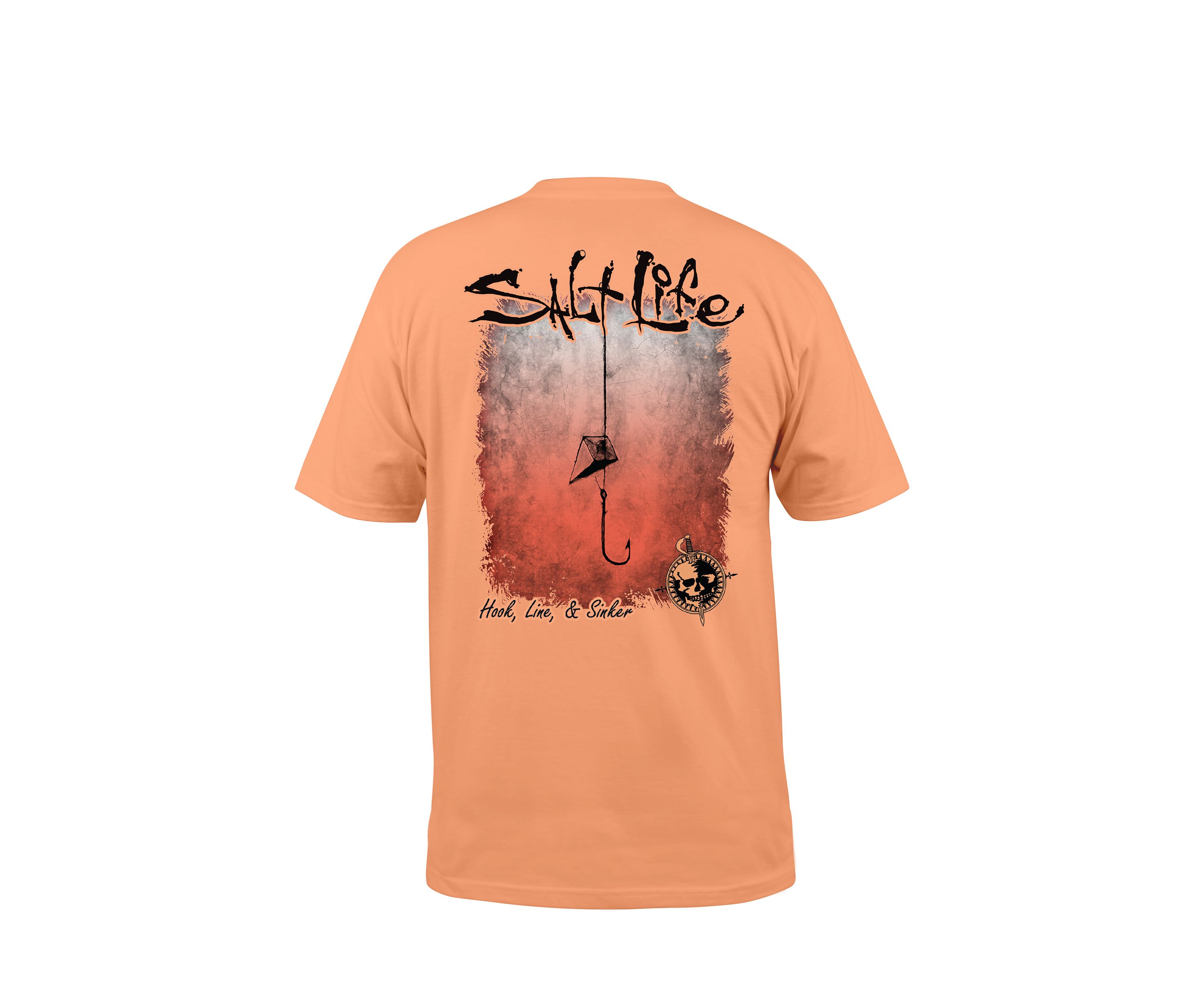 Hook Line and Sinker Fade Short Sleeve Graphic Tee