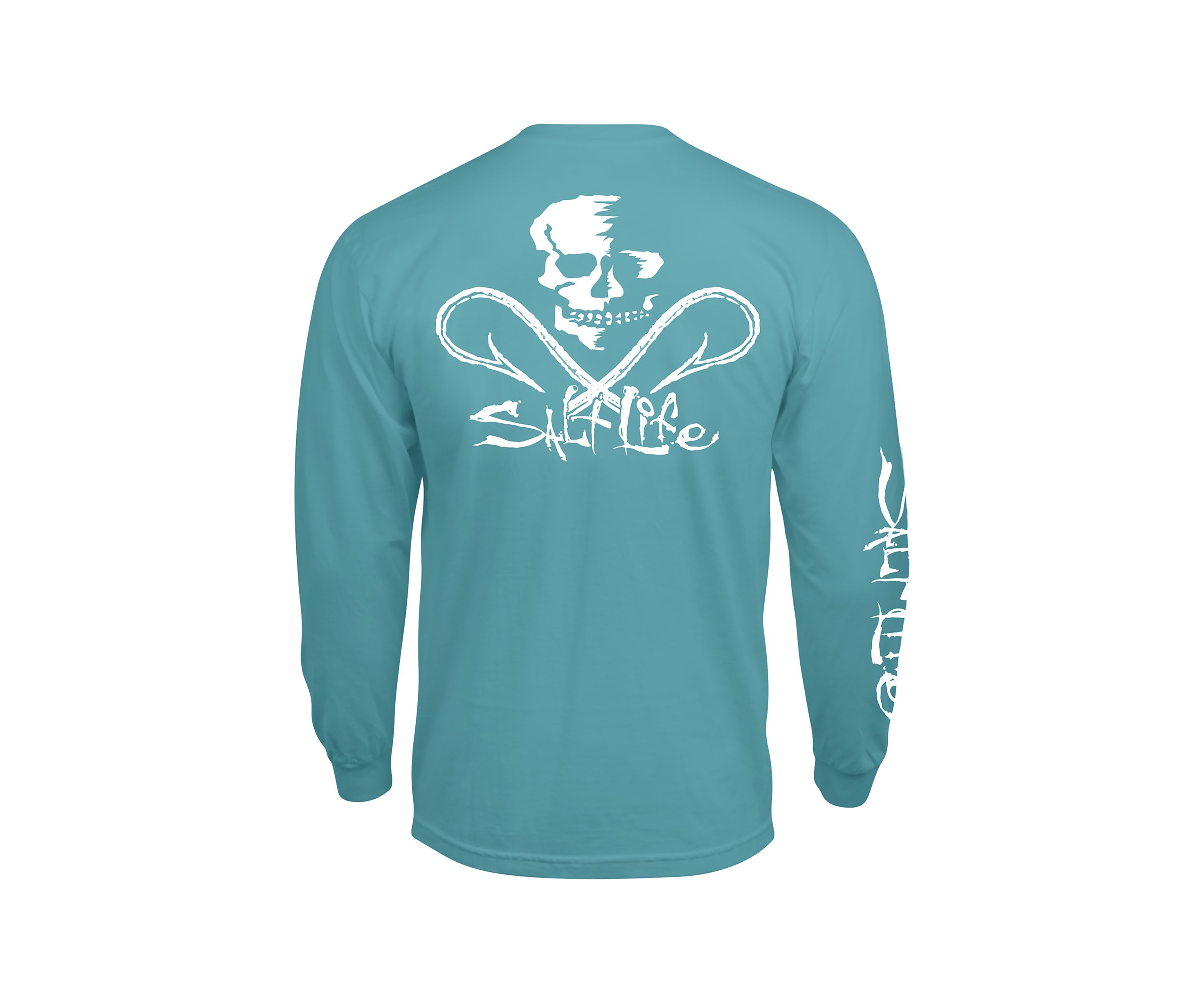 Mens Tall Skull & Hooks Long Sleeve Graphic T-Shirt 