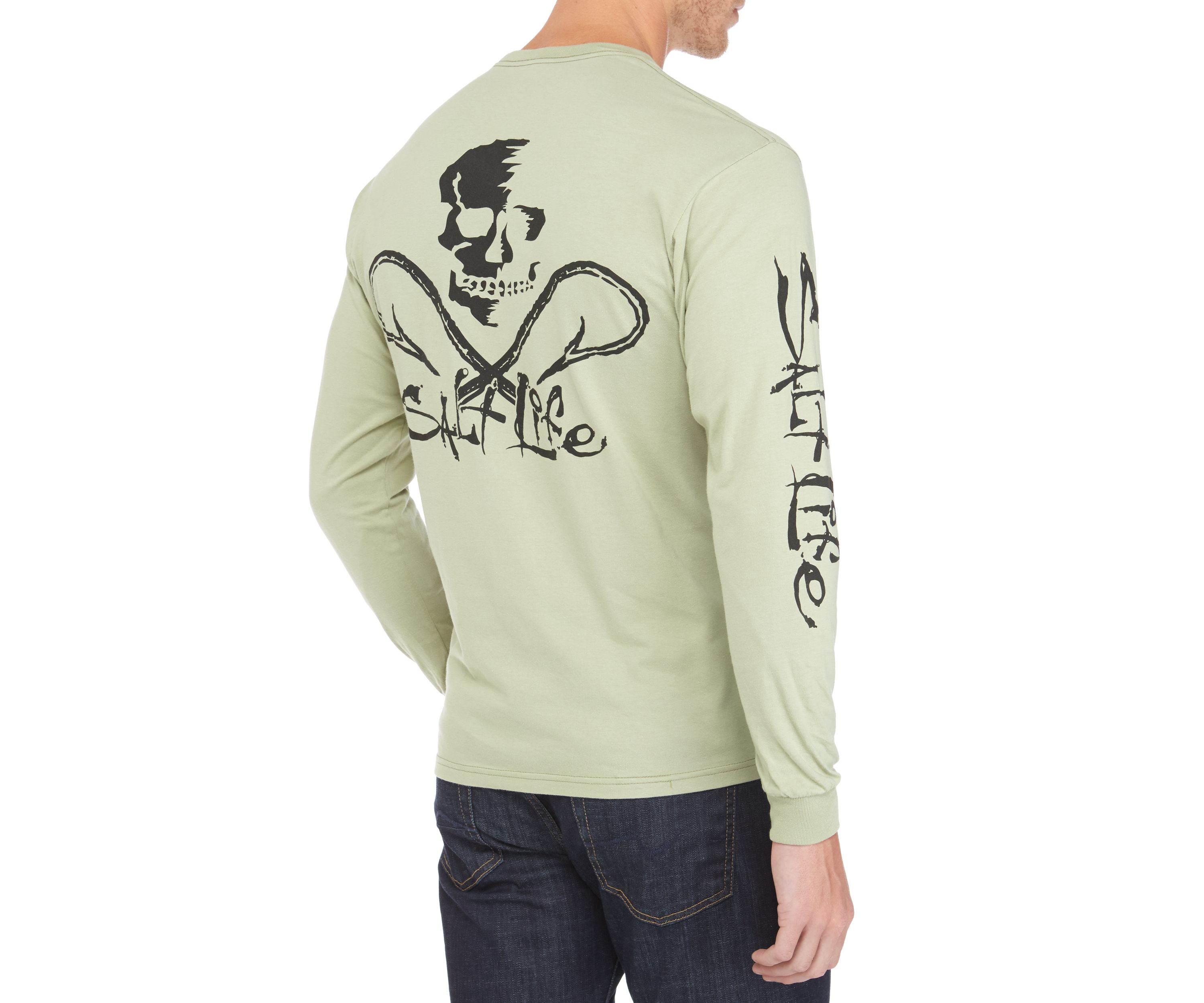 Skull and Hooks Long Sleeve Graphic T-Shirt 
