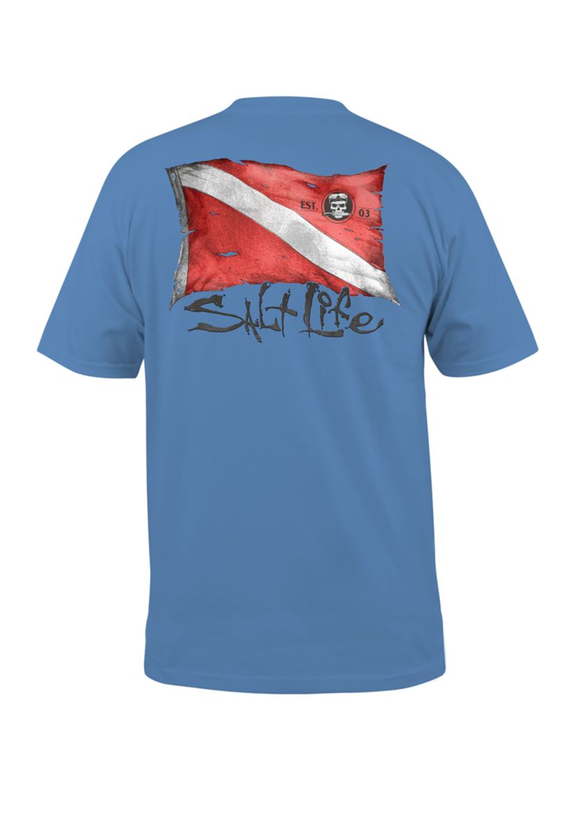 Short Sleeve Weathered Dive Flag T Shirt