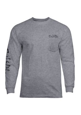 Salt Life Long Sleeve Marlin Hook Up Graphic T-Shirt | belk