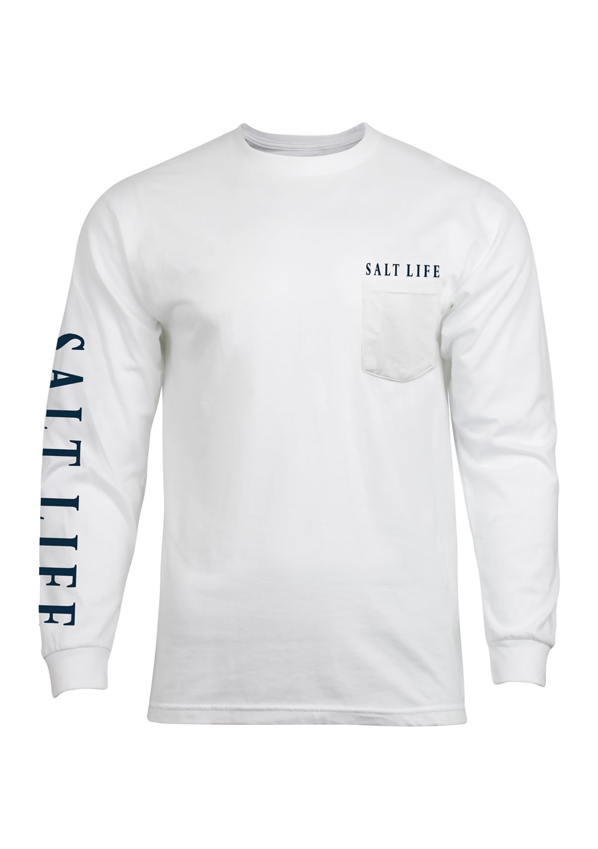 Long Sleeve Lobster Graphic Pocket T-Shirt 