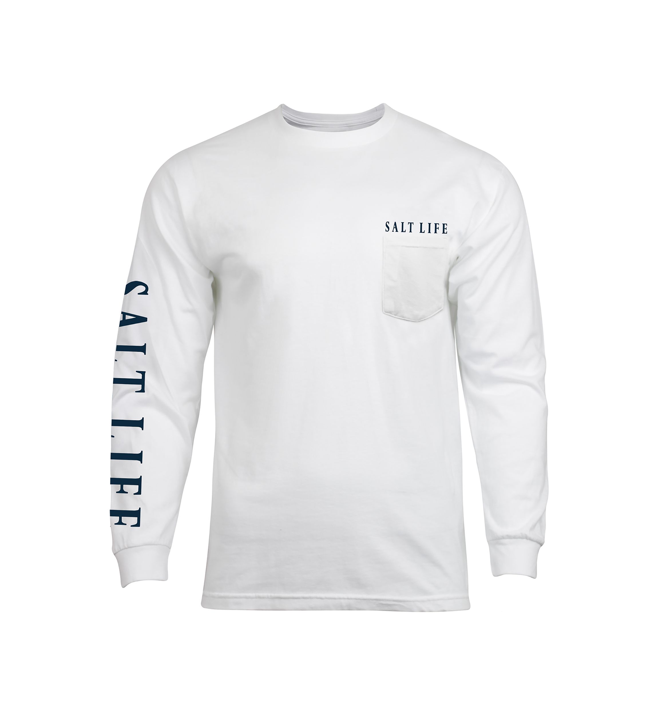 Long Sleeve Lobster Graphic Pocket T-Shirt 