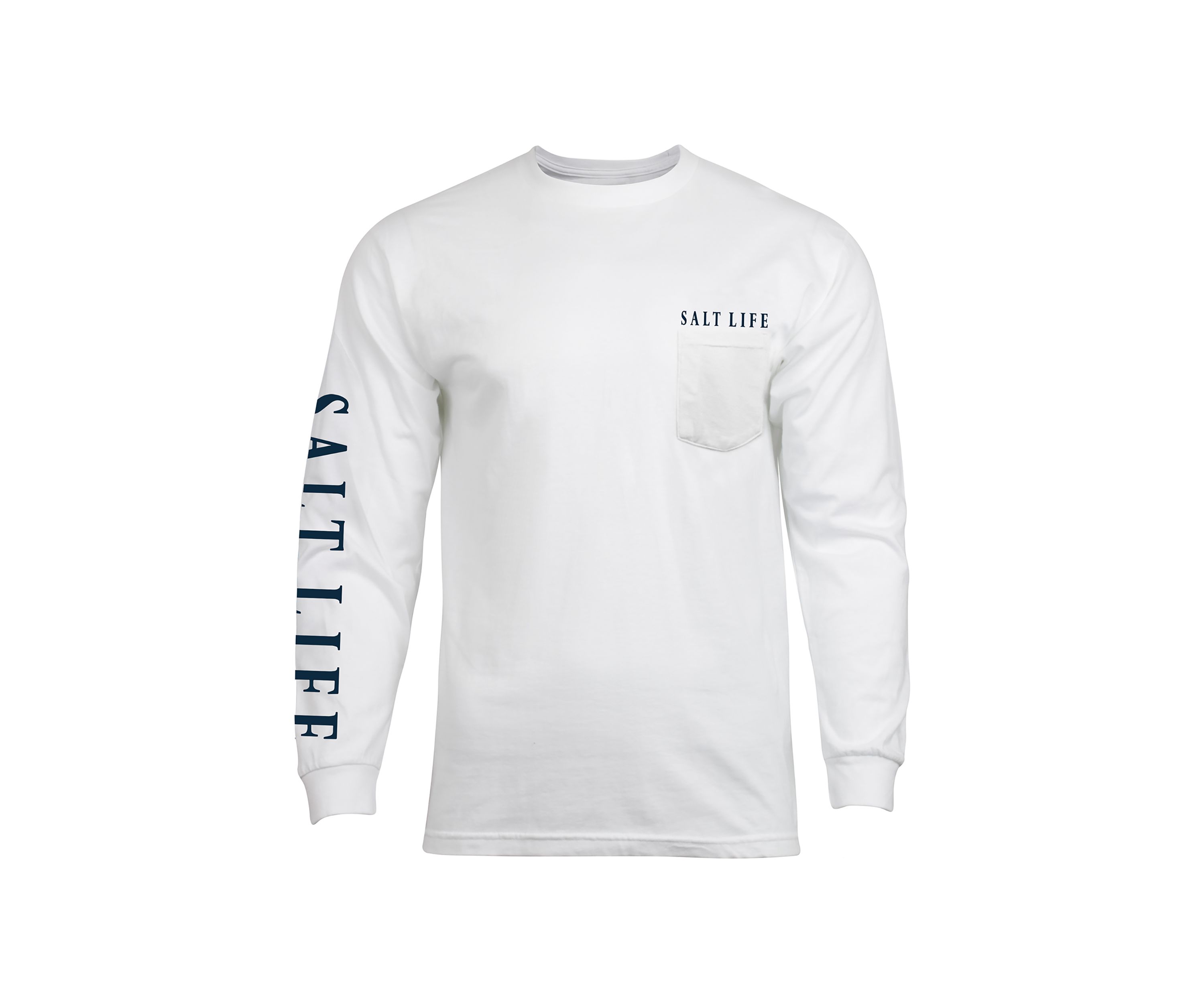 Long Sleeve Lobster Graphic Pocket T-Shirt 