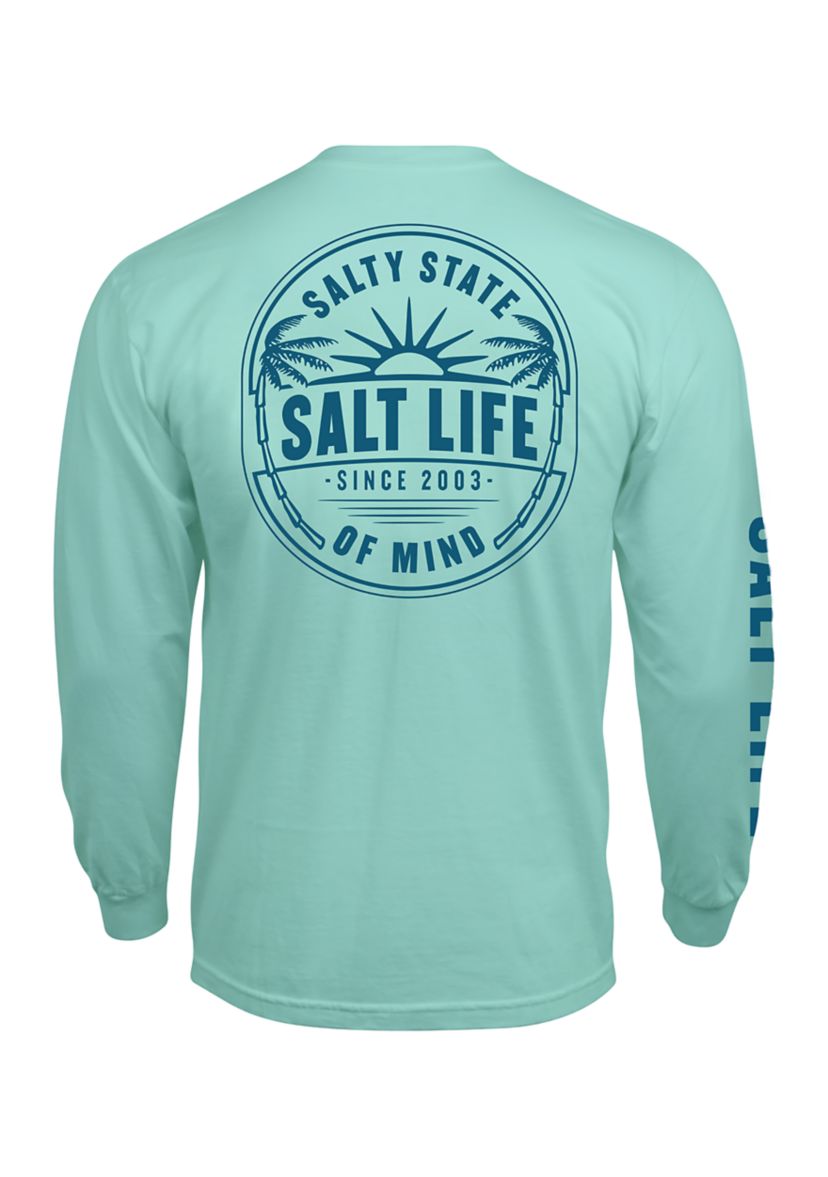 Sunrise Palms Long Sleeve Graphic T-Shirt