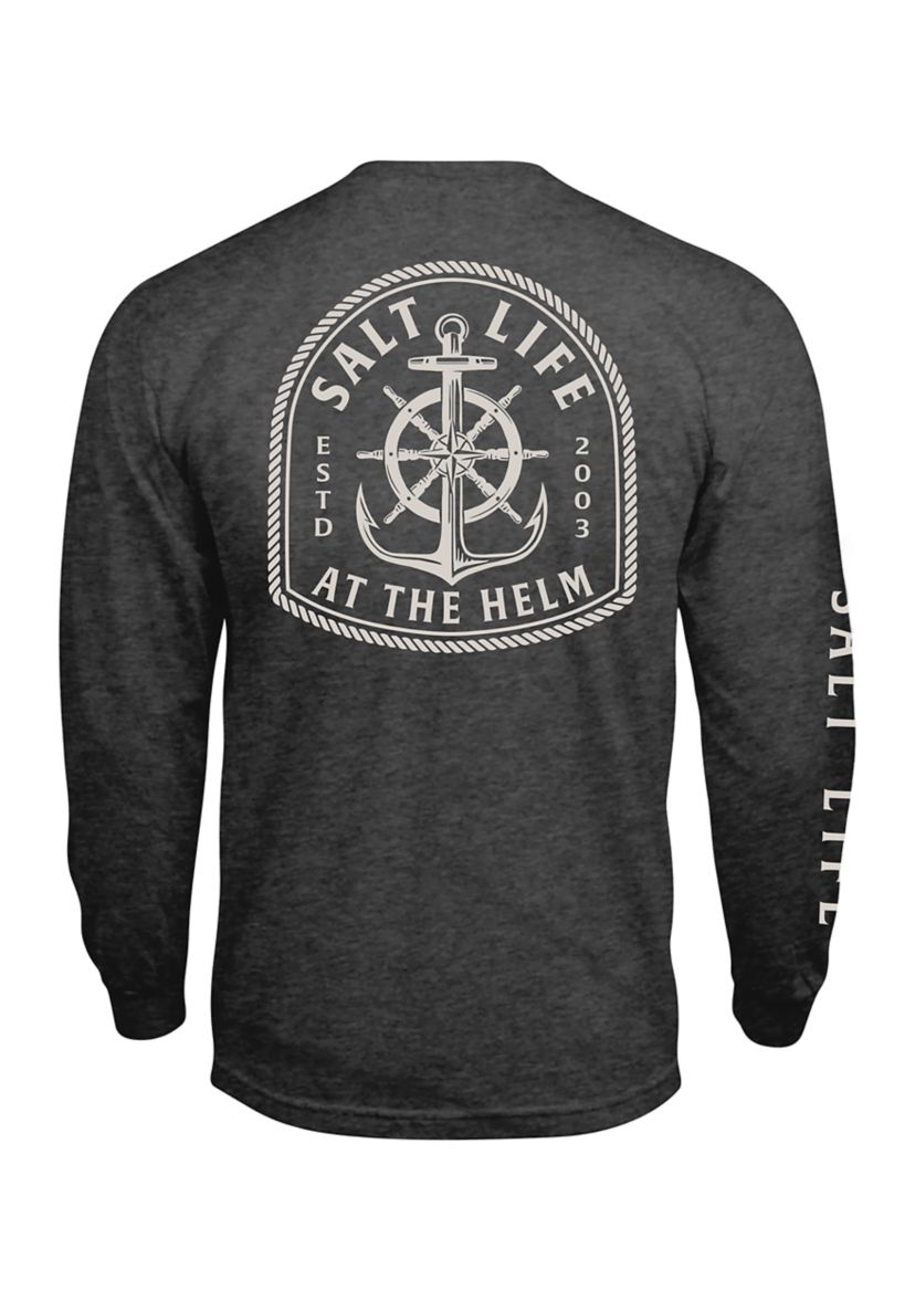 At the Helm Long Sleeve Graphic T-Shirt