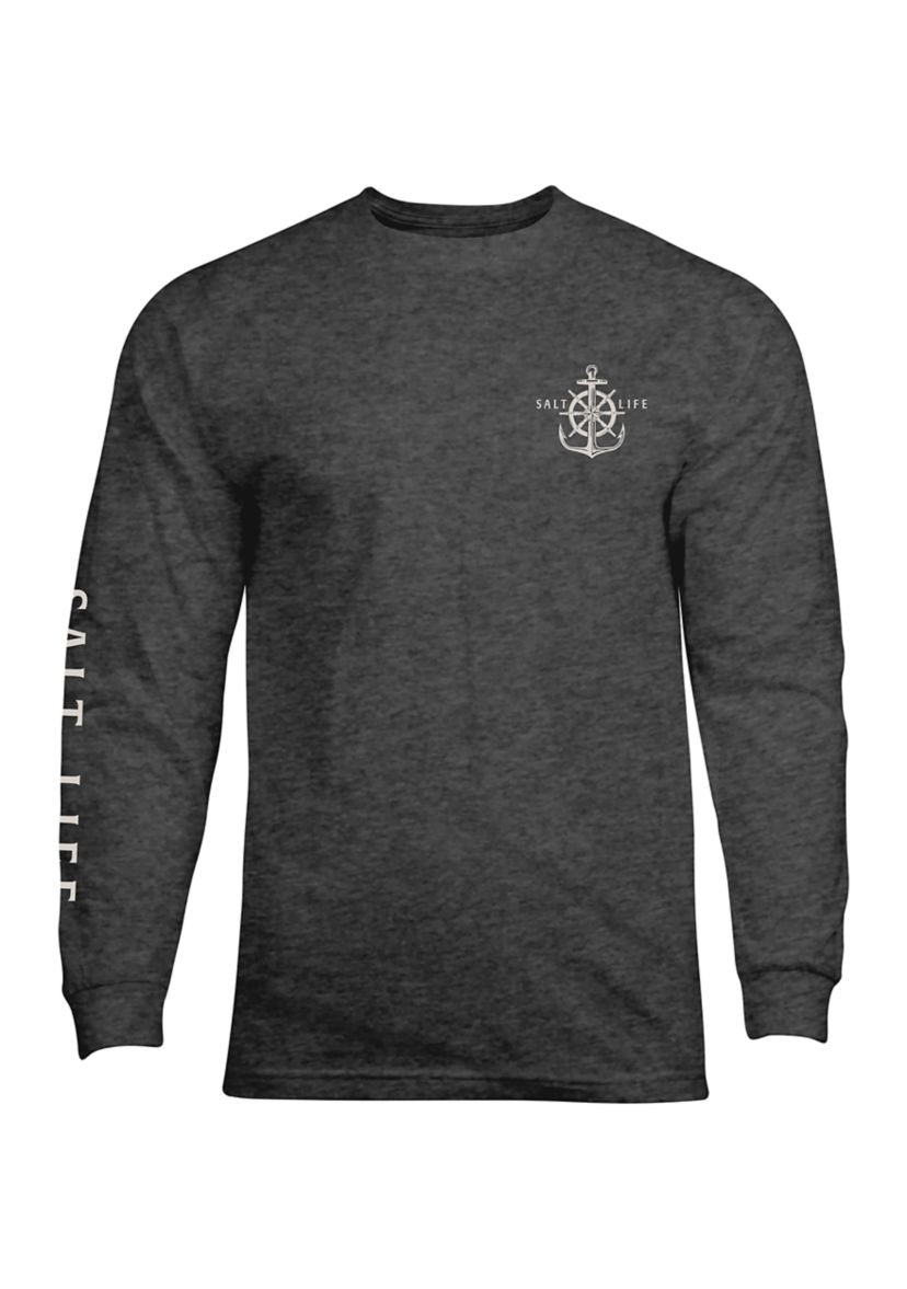 At the Helm Long Sleeve Graphic T-Shirt