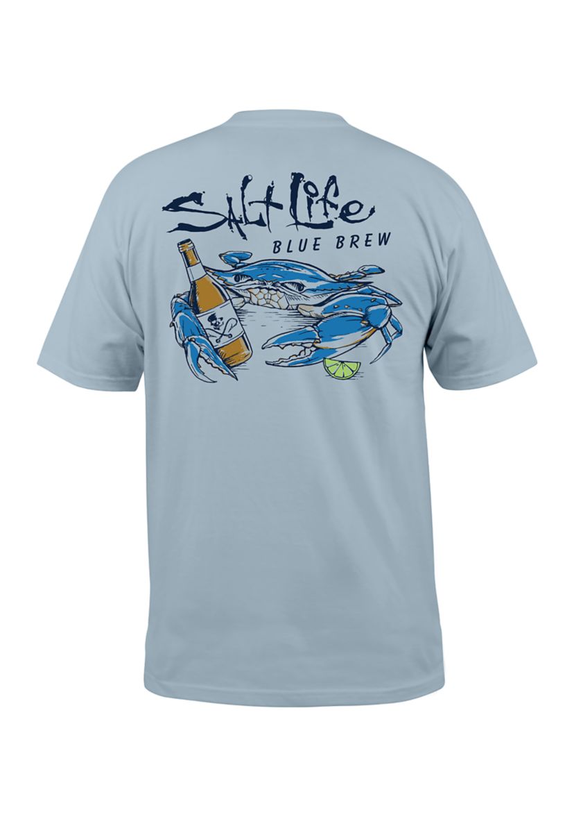 Big & Tall Blue Brew Crab Graphic T-Shirt