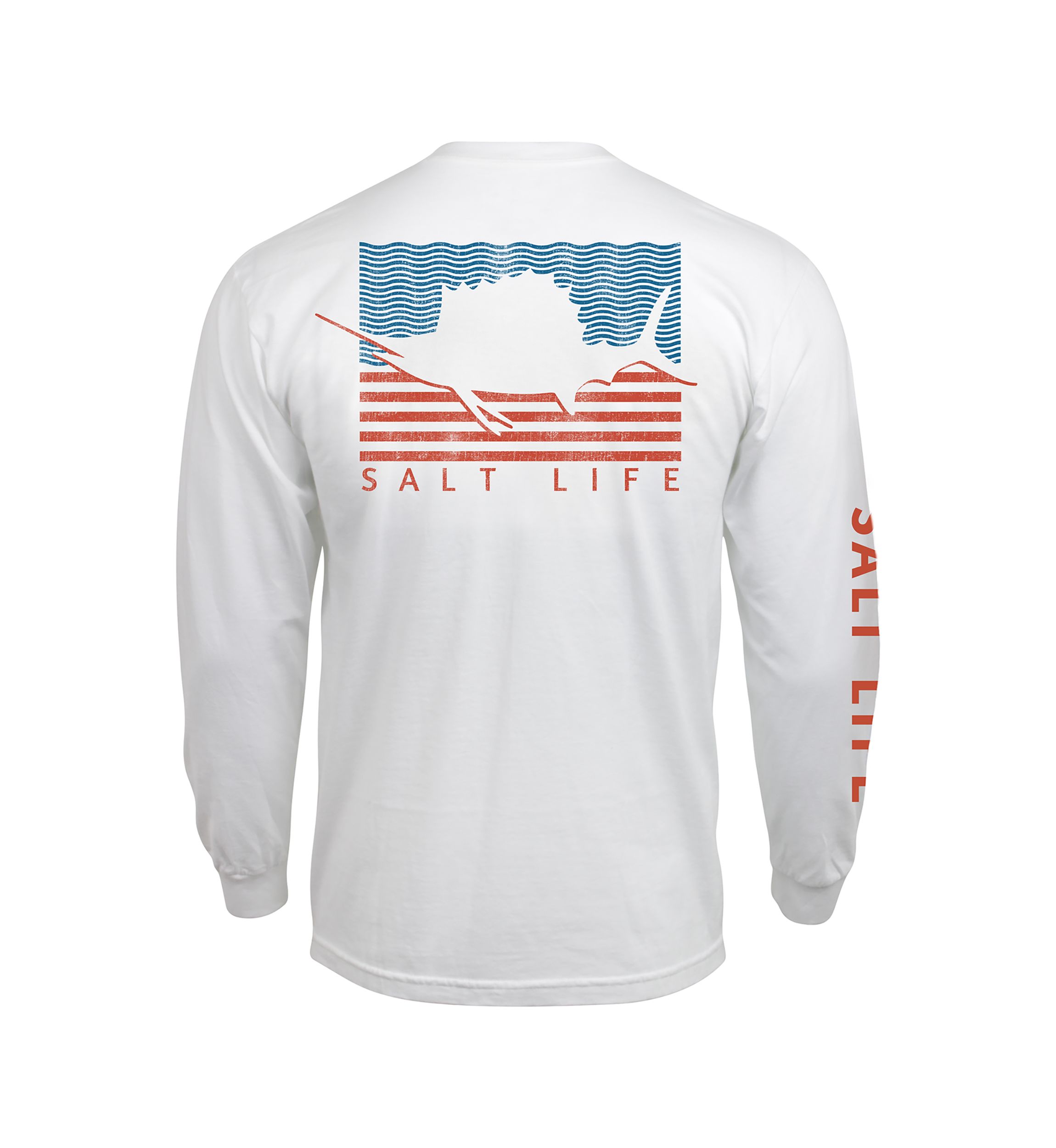 Big & Tall Sailin Flag Long Sleeve Graphic T-Shirt