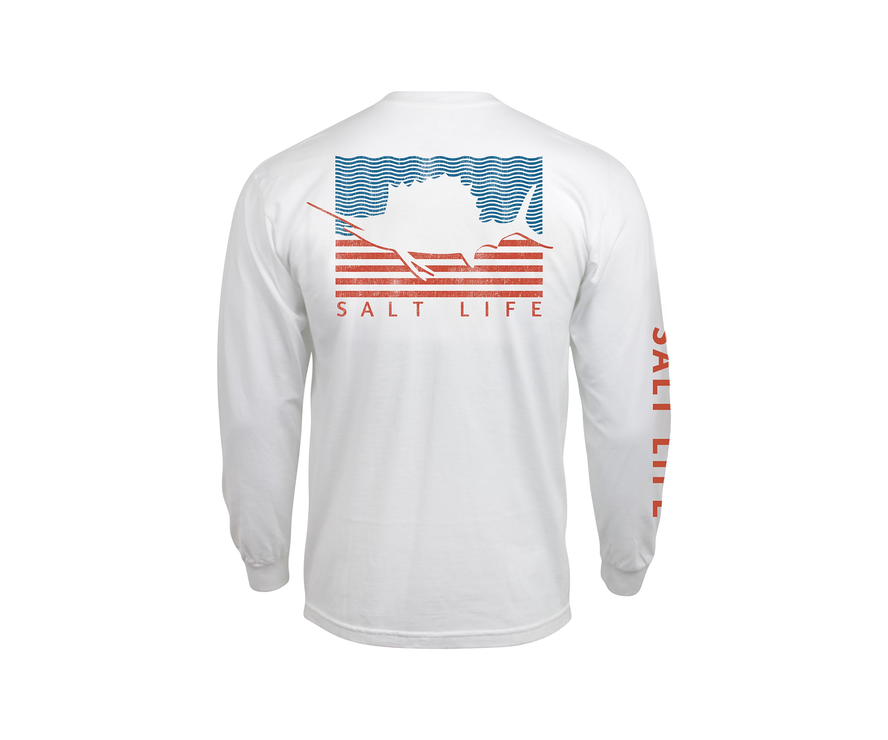 Big & Tall Sailin Flag Long Sleeve Graphic T-Shirt
