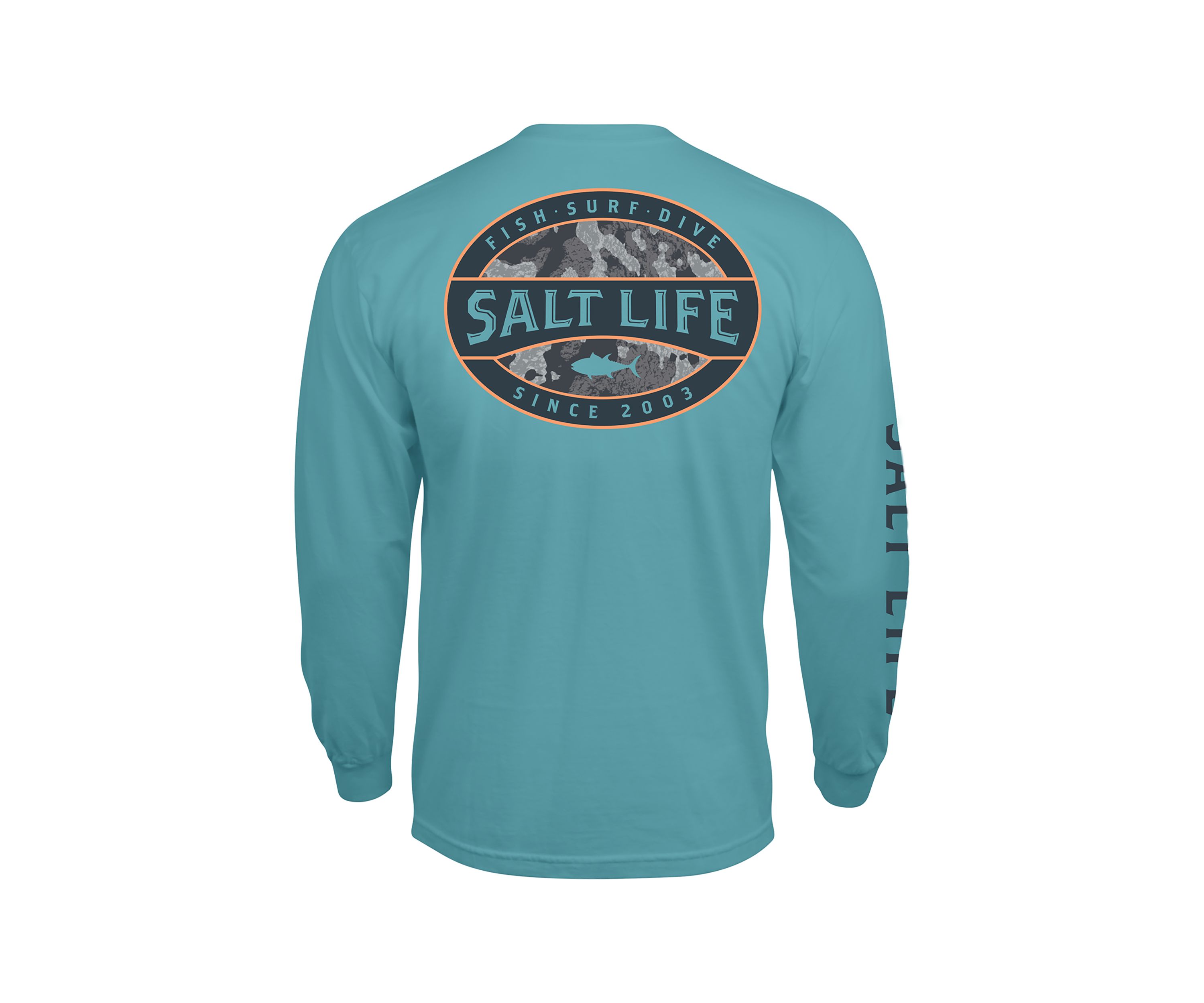 Big & Tall Atlas Badge Long Sleeve Graphic T-Shirt